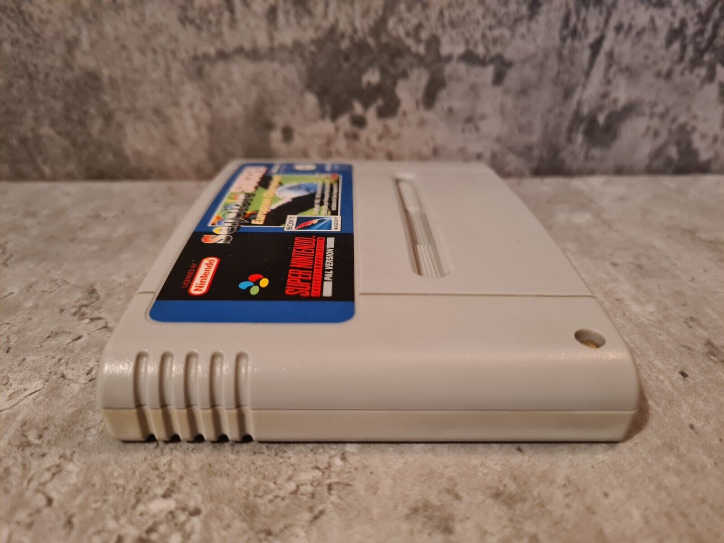 SNES Super Nintendo Sensible Soccer European Champions Modul ESP - T-Retro-Games