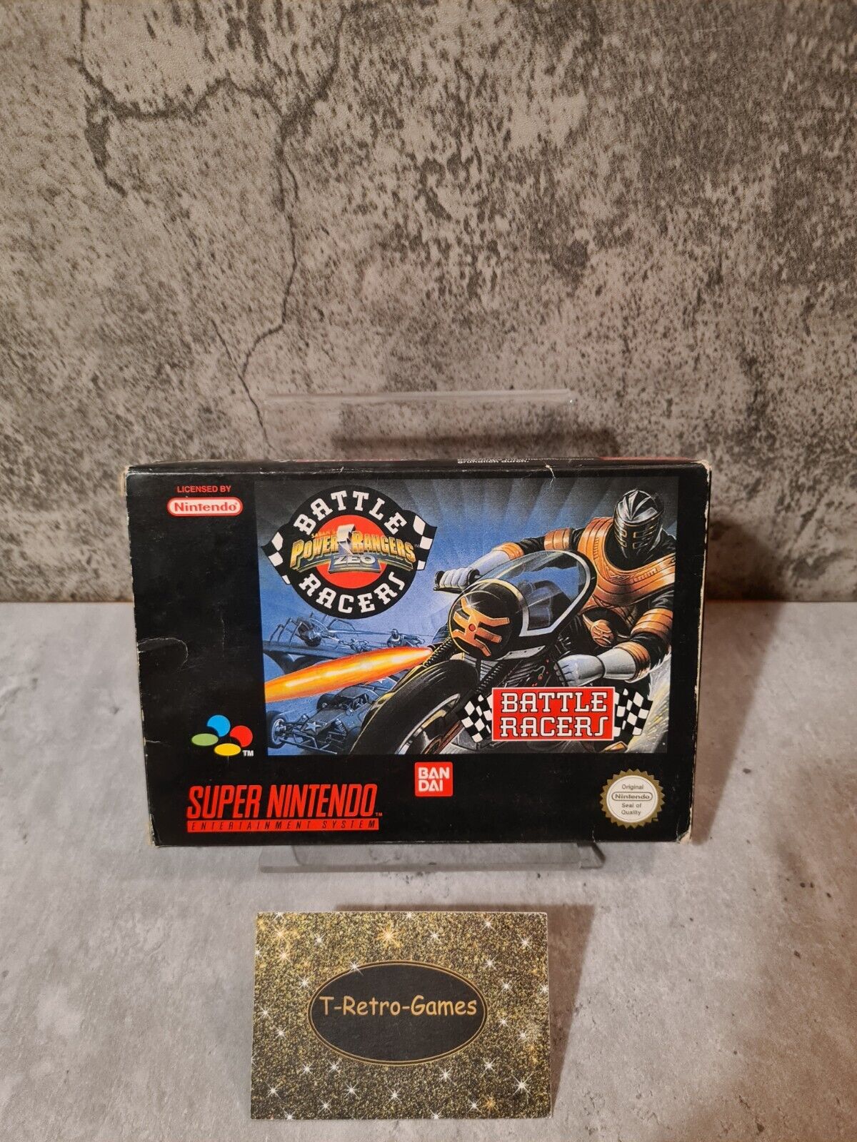 SNES Super Nintendo Power Rangers Zeo Battle Racers mit OVP und Anleitung EUR - T-Retro-Games