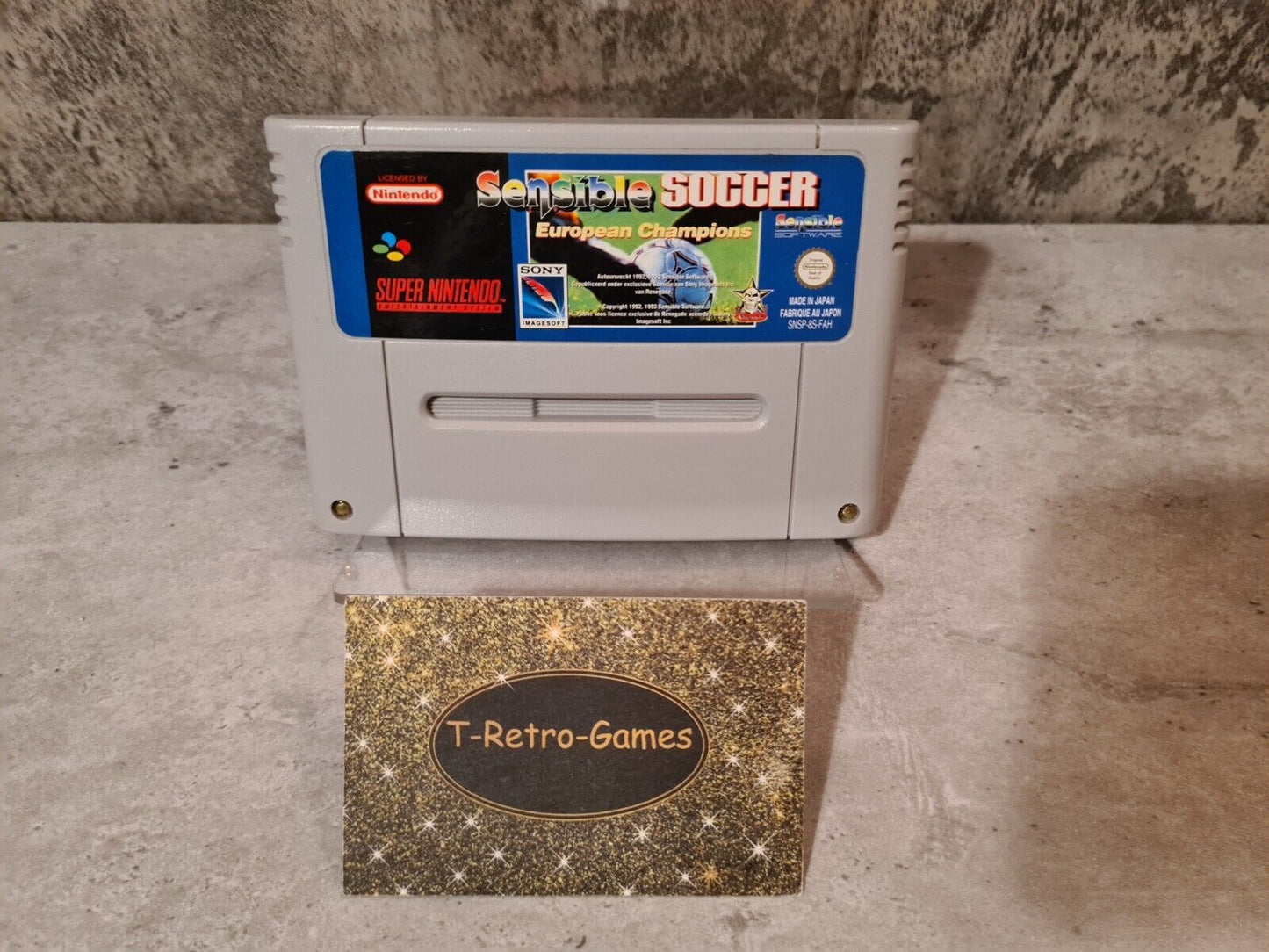 SNES Super Nintendo Sensible Soccer European Champions Modul FAH - T-Retro-Games