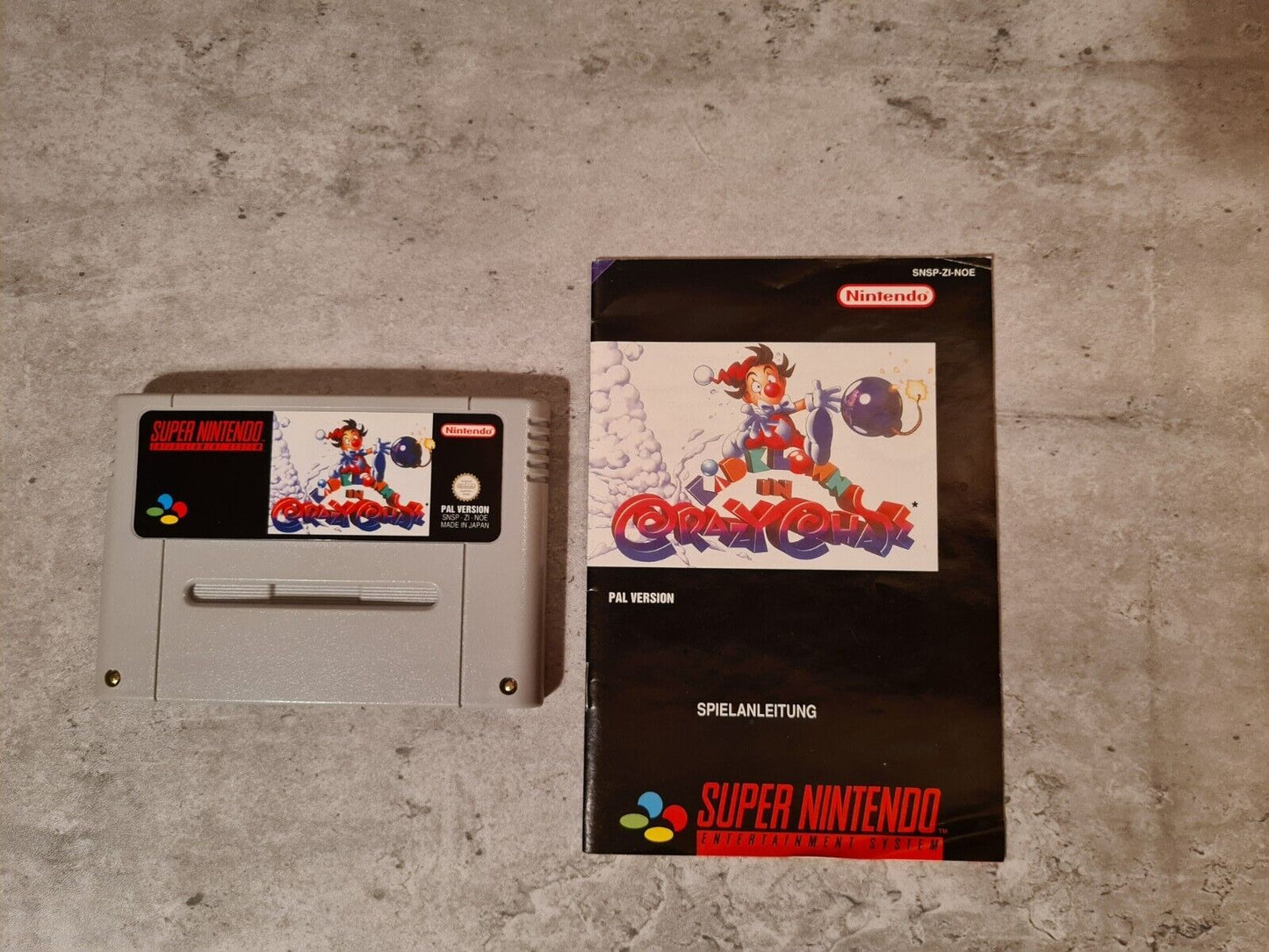 SNES Super Nintendo Kid Klown in Crazy Chase mit OVP und Anleitung NOE - T-Retro-Games