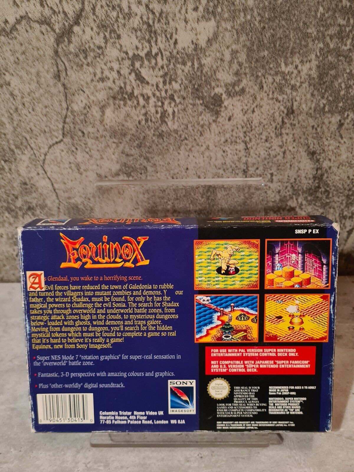SNES Super Nintendo Equinox mit OVP und Anleitung UKV - T-Retro-Games