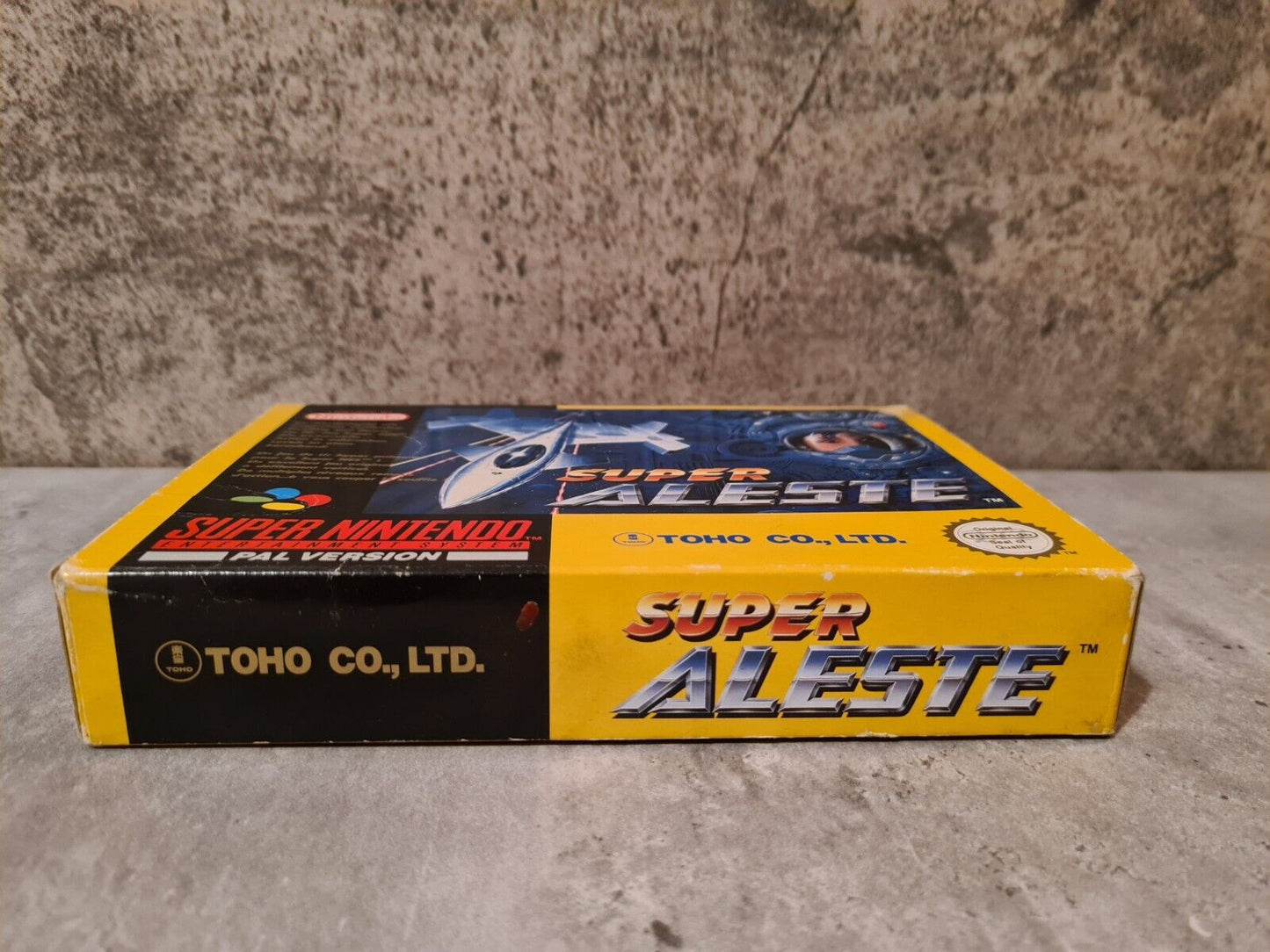 SNES Super Nintendo Super Aleste mit OVP und Anleitung FRG - T-Retro-Games