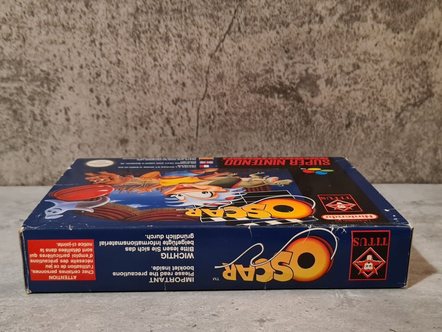 SNES Super Nintendo Oscar mit OVP und Anleitung EUR - T-Retro-Games