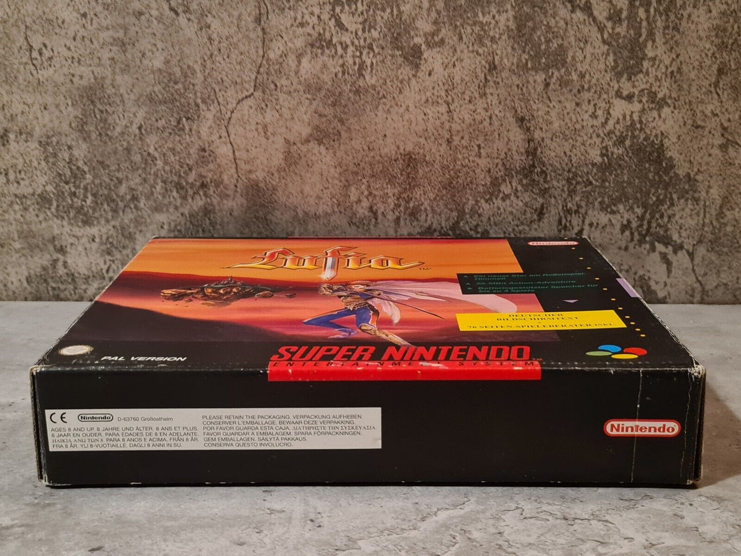 SNES Super Nintendo Lufia mit OVP und Spieleberater NOE Big Box - T-Retro-Games