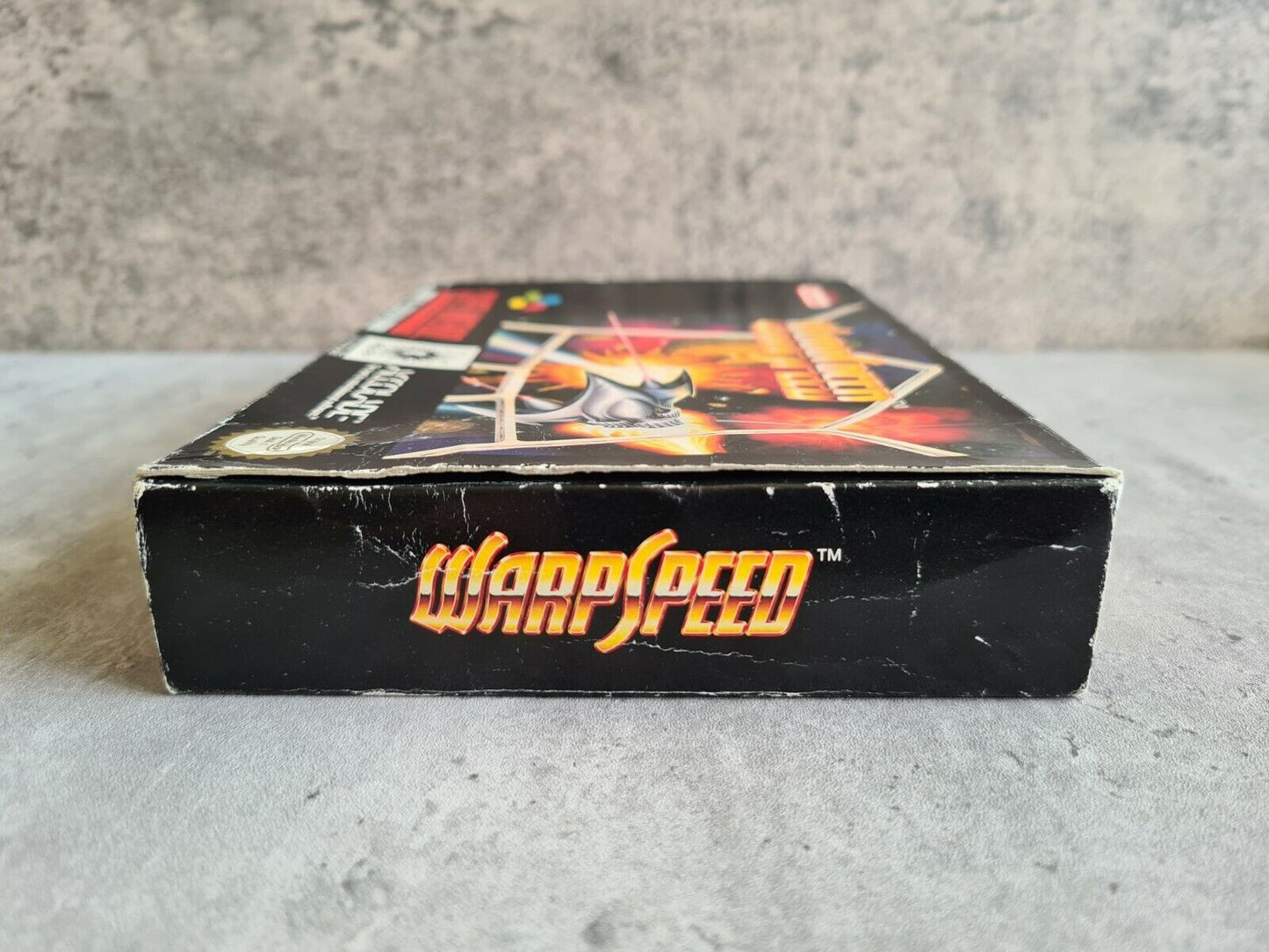 SNES Super Nintendo Warpspeed mit OVP und Anleitung UKV - T-Retro-Games