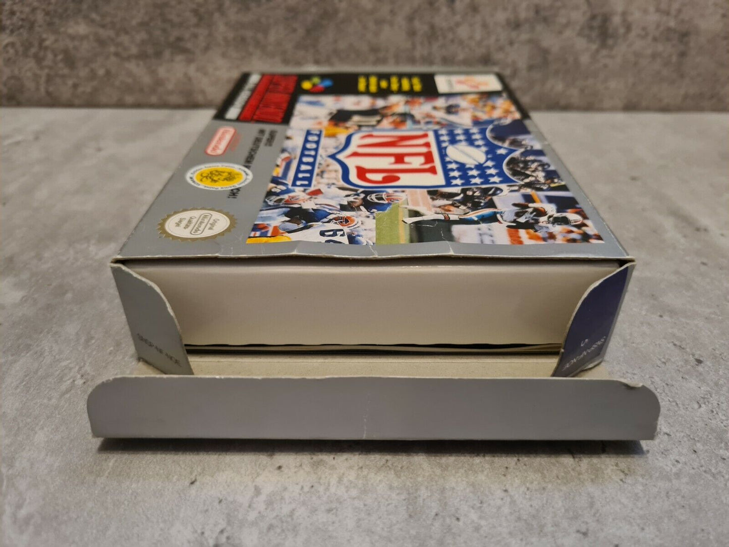 SNES Super Nintendo NFL Football mit OVP und Anleitung + Playbook NOE - T-Retro-Games