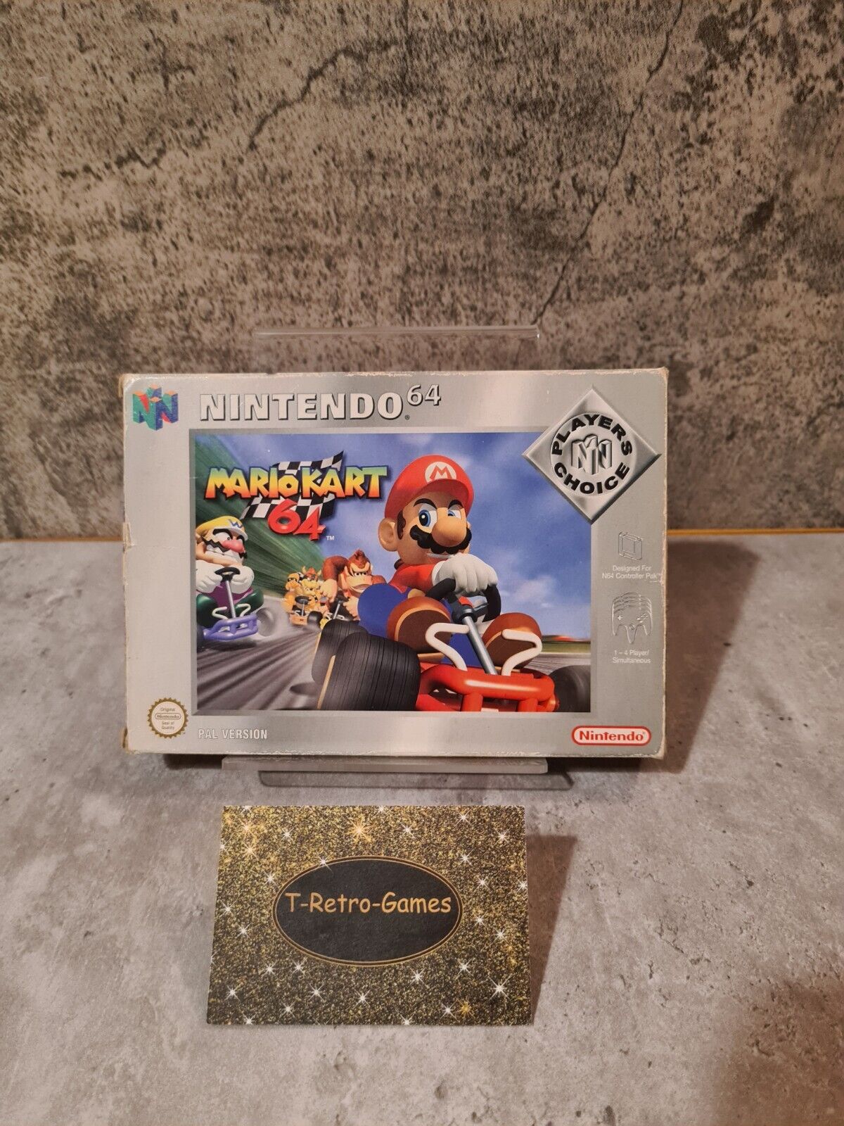 N64 Nintendo 64 Mario Kart 64 mit OVP und Anleitung EUR - T-Retro-Games
