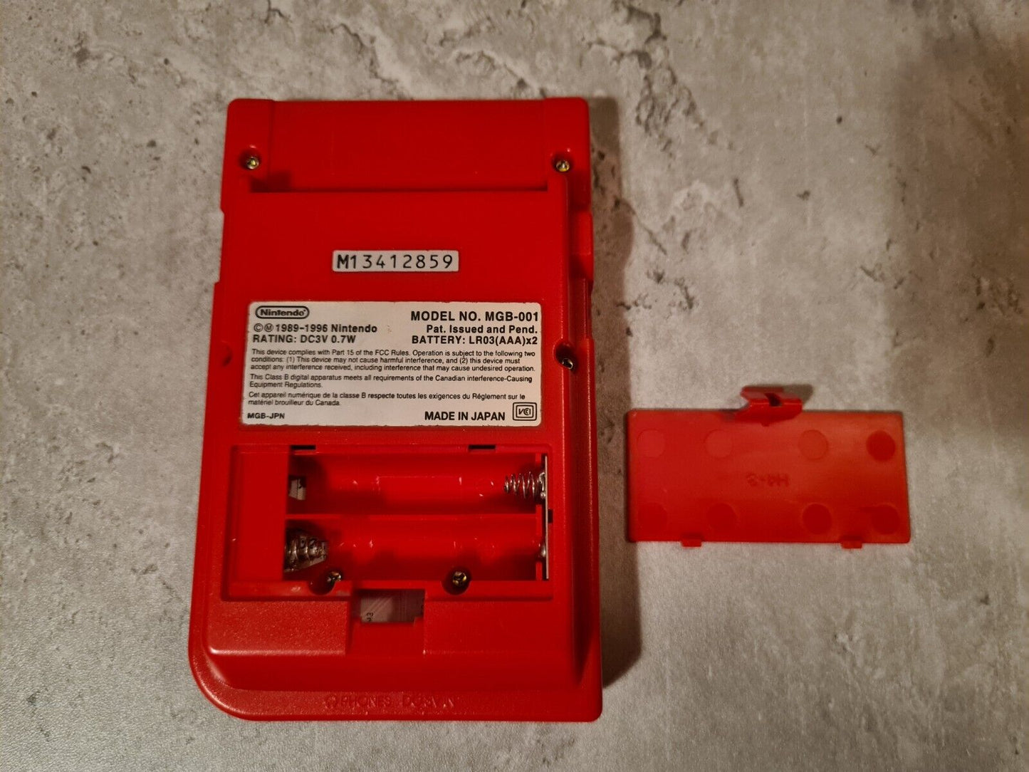 Nintendo Game Boy Pocket OVP Console Konsole Japan MGB-001 Rot Red - T-Retro-Games