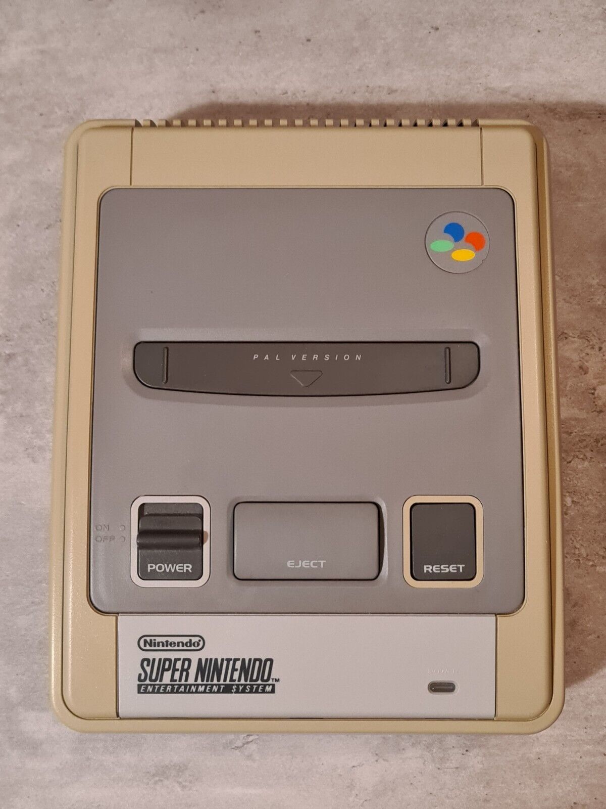 SNES Super Nintendo Konsole Console mit 2 Controllern + Kabeln - T-Retro-Games
