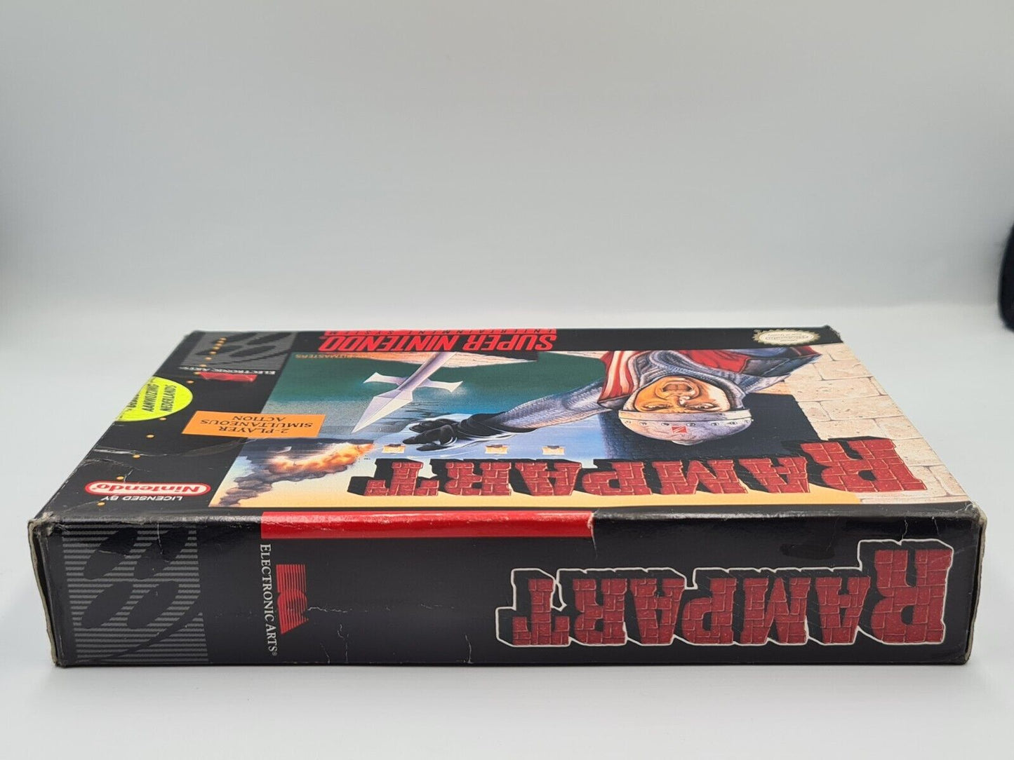 SNES Super Nintendo Rampart mit OVP und Anleitung NTSC-USA - T-Retro-Games