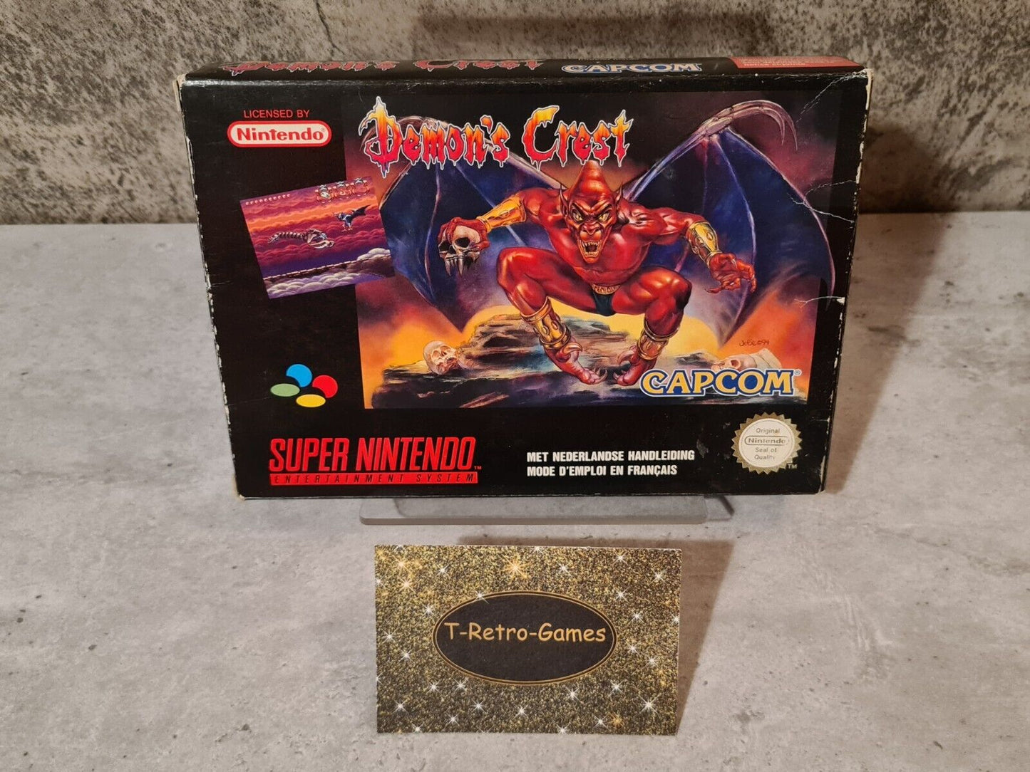 SNES Super Nintendo Demon's Crest mit OVP und Anleitung FAH - T-Retro-Games