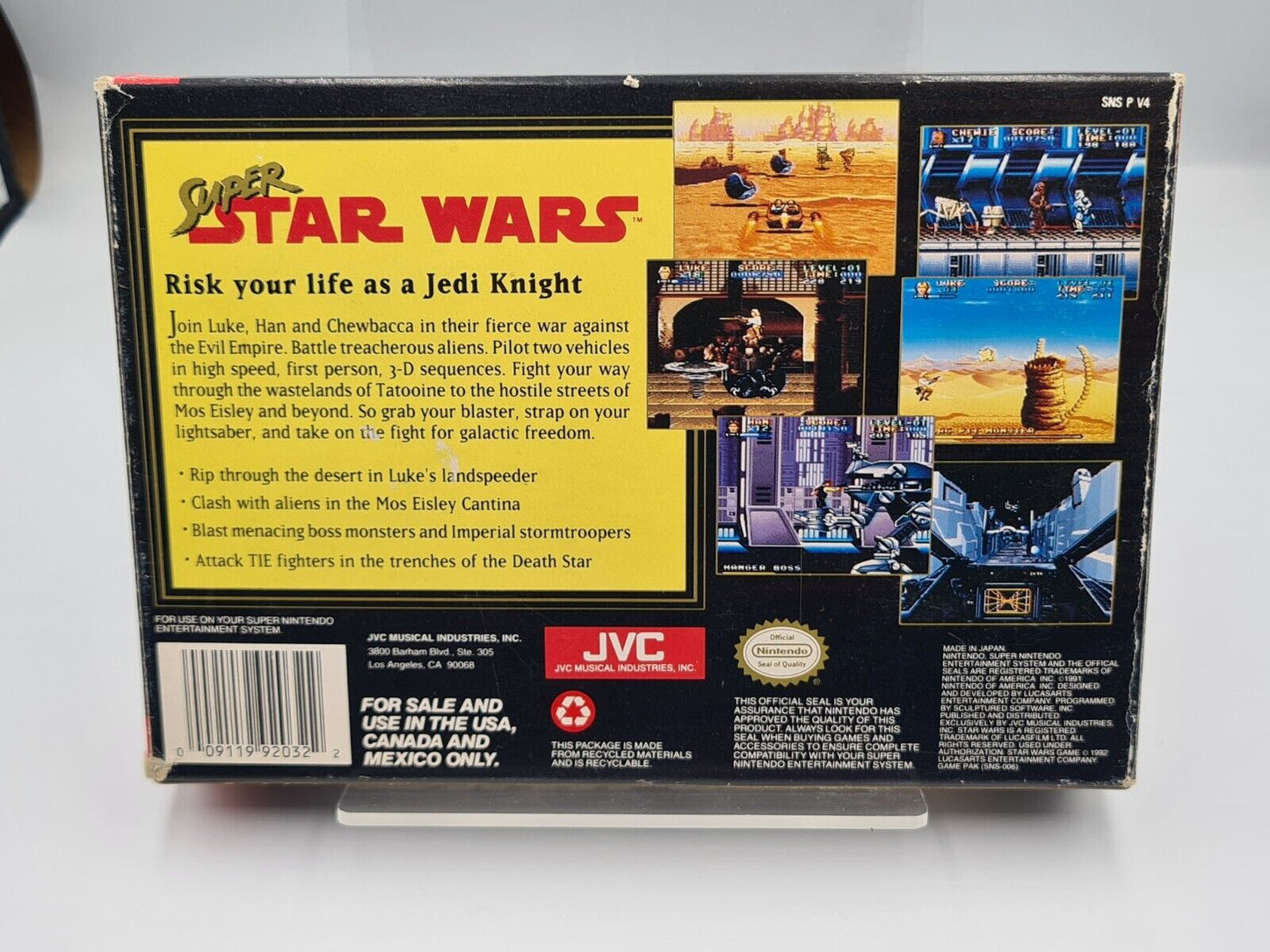 SNES Super Nintendo Super Star Wars mit OVP und Anleitung NTSC USA - T-Retro-Games