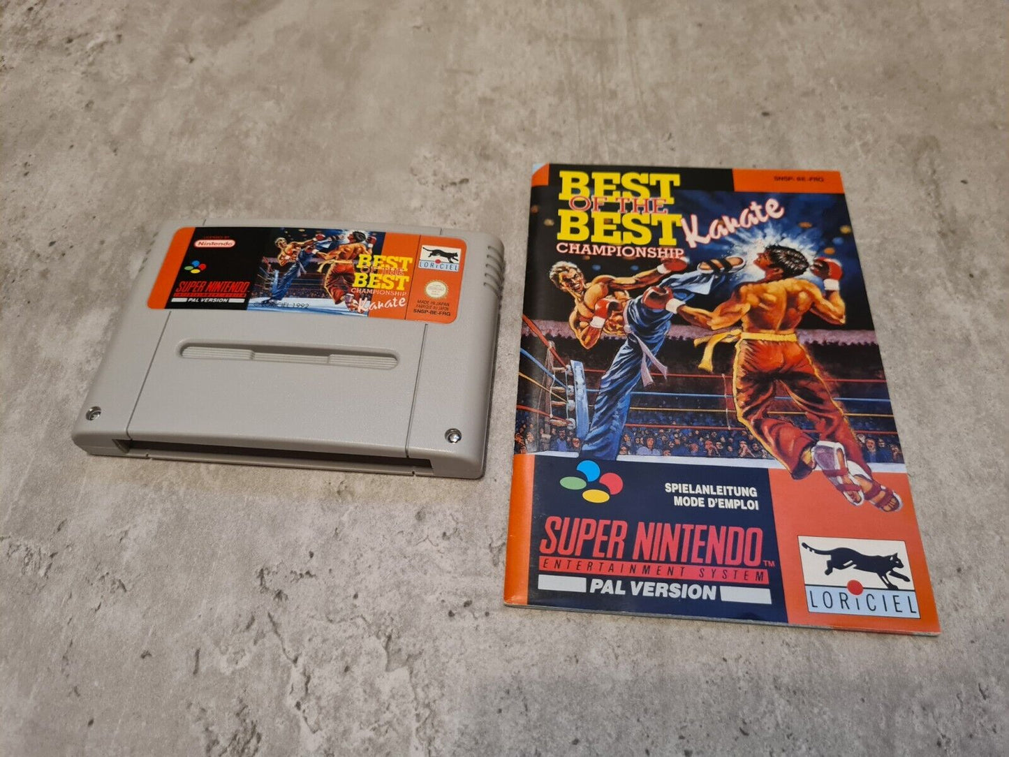 SNES Super Nintendo Best of The Best Karate mit OVP und Anleitung FRG - T-Retro-Games