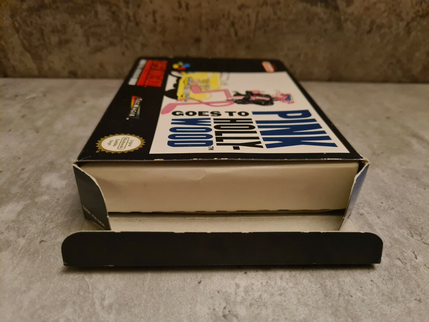 SNES Super Nintendo Pink goes to Hollywood mit OVP und Anleitung NOE - T-Retro-Games
