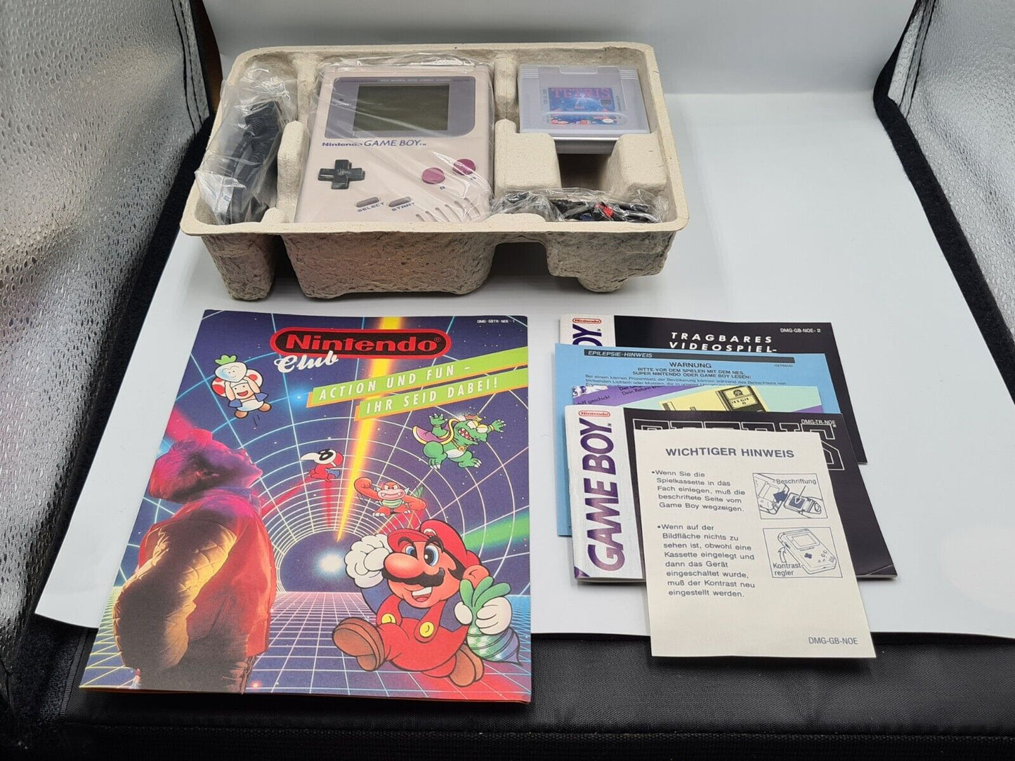 Nintendo Game Boy Classic Konsole Console Tetris OVP NOE Deutsch - T-Retro-Games