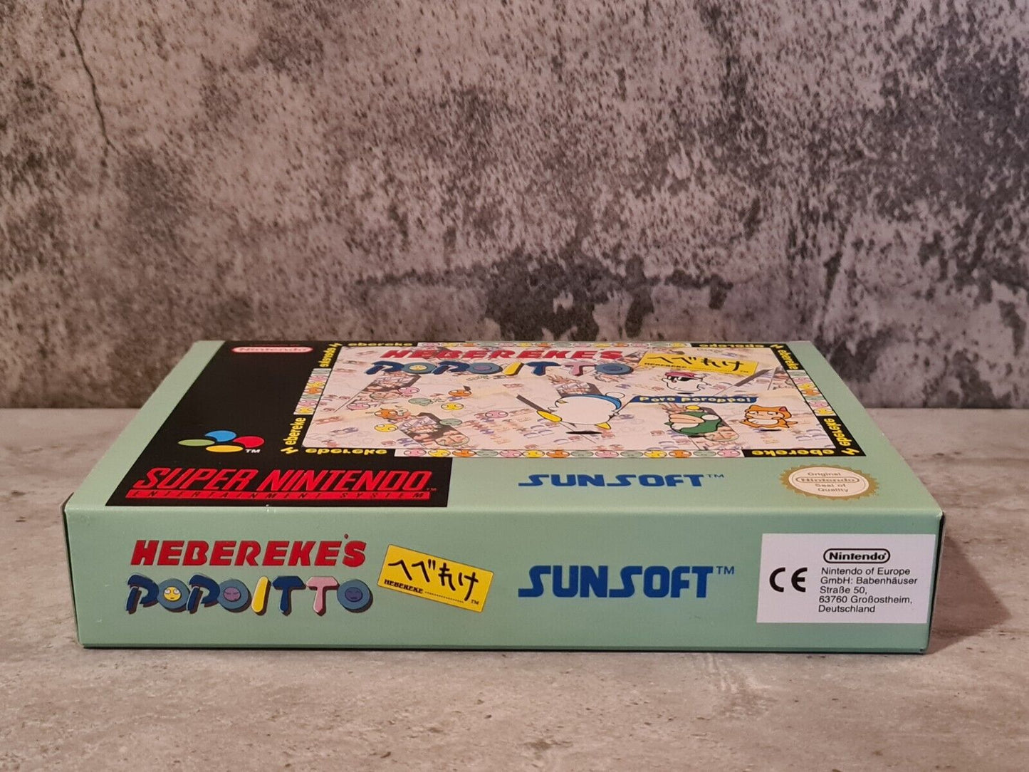 SNES Super Nintendo Heberekes Popoitto New Old Stock Neu unbenutzt - T-Retro-Games