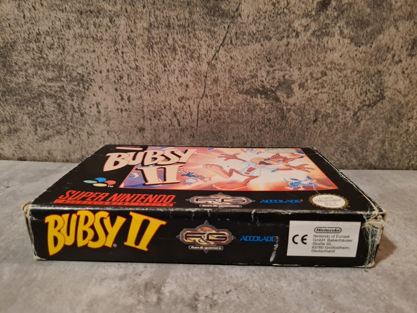 SNES Super Nintendo Bubsy II mit OVP und Anleitung EUR - T-Retro-Games