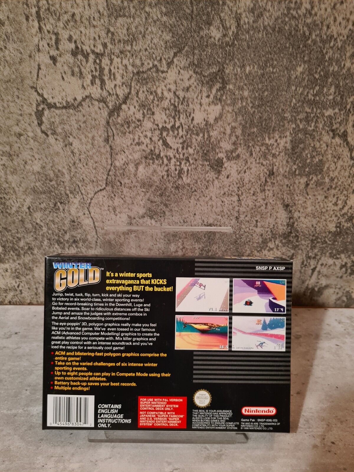 SNES Super Nintendo Winter Gold New Old Stock Neu unbenutzt - T-Retro-Games