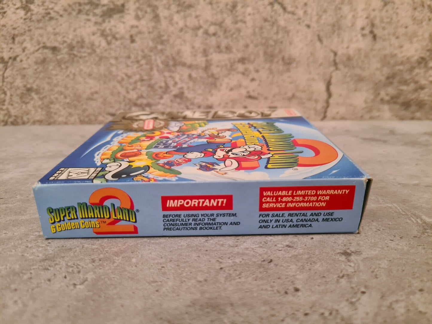 Nintendo Gameboy Super Mario Land 2 : 6 Golden Coins mit OVP und Anleitung USA - T-Retro-Games