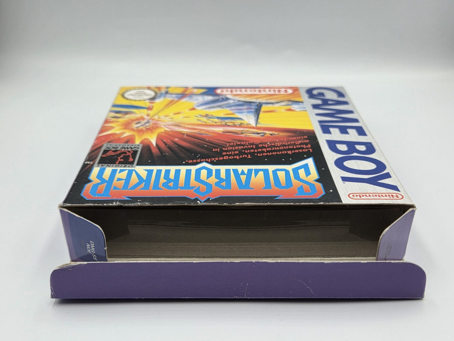 Nintendo Game Boy Classic Spiel SolarStriker mit OVP und Anleitung NOE