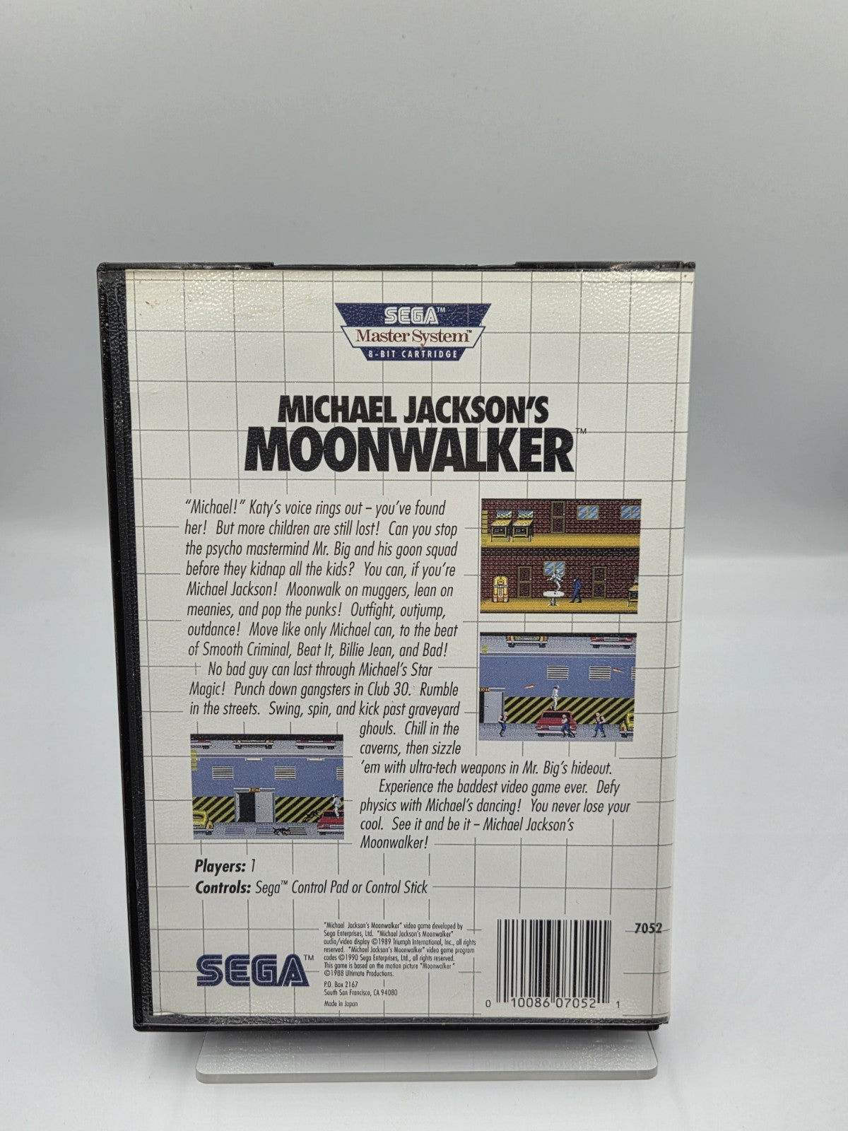 Sega Master System Michael Jackson's Moonwalker mit OVP und Anleitung USA
