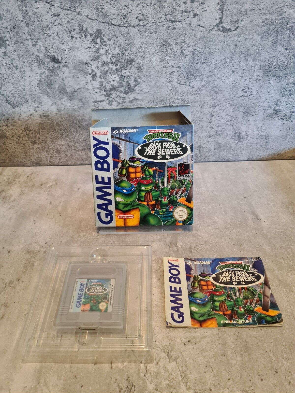 Game Boy Classic Turtles II 2 Back from The Sewers mit OVP und Anleitung NOE