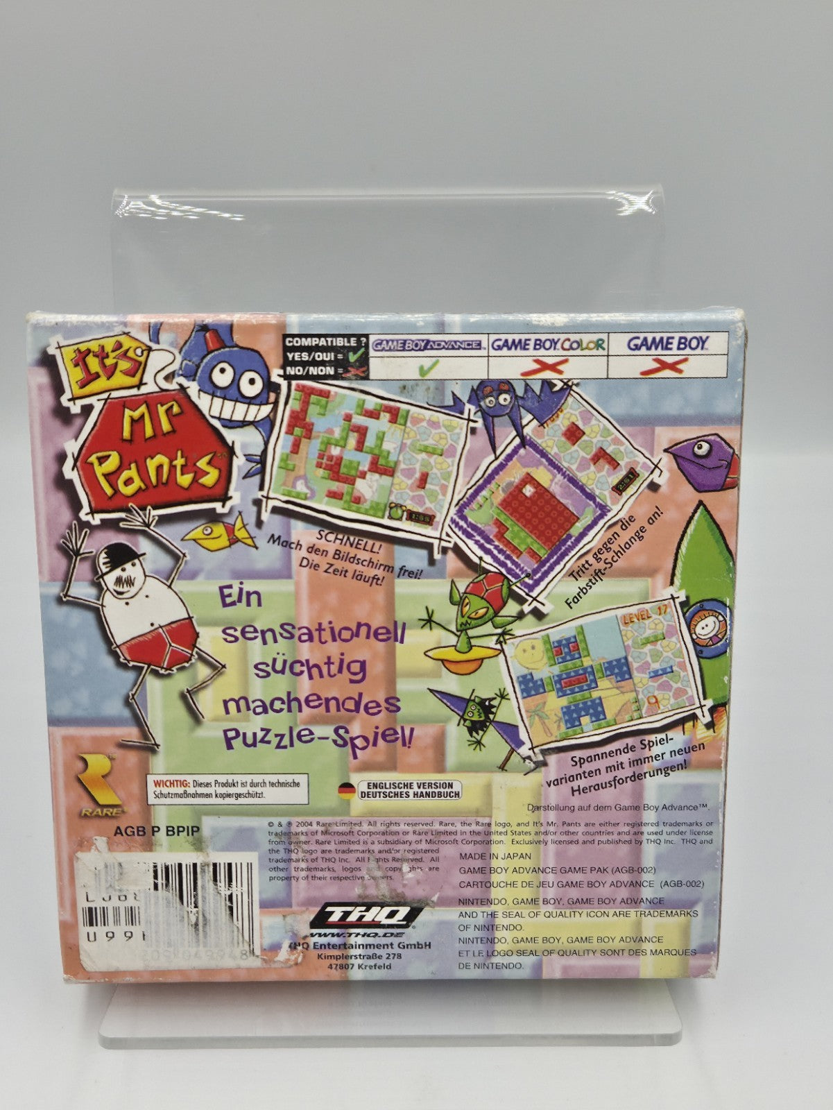Nintendo Game Boy Advance It's Mr Pants mit OVP und Anleitung NOE