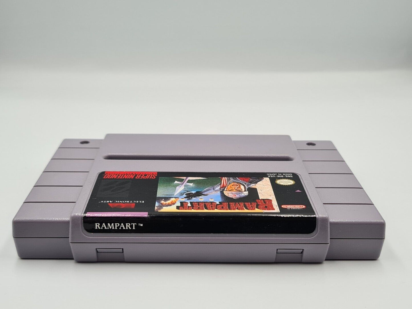 SNES Super Nintendo Rampart mit OVP und Anleitung NTSC-USA - T-Retro-Games