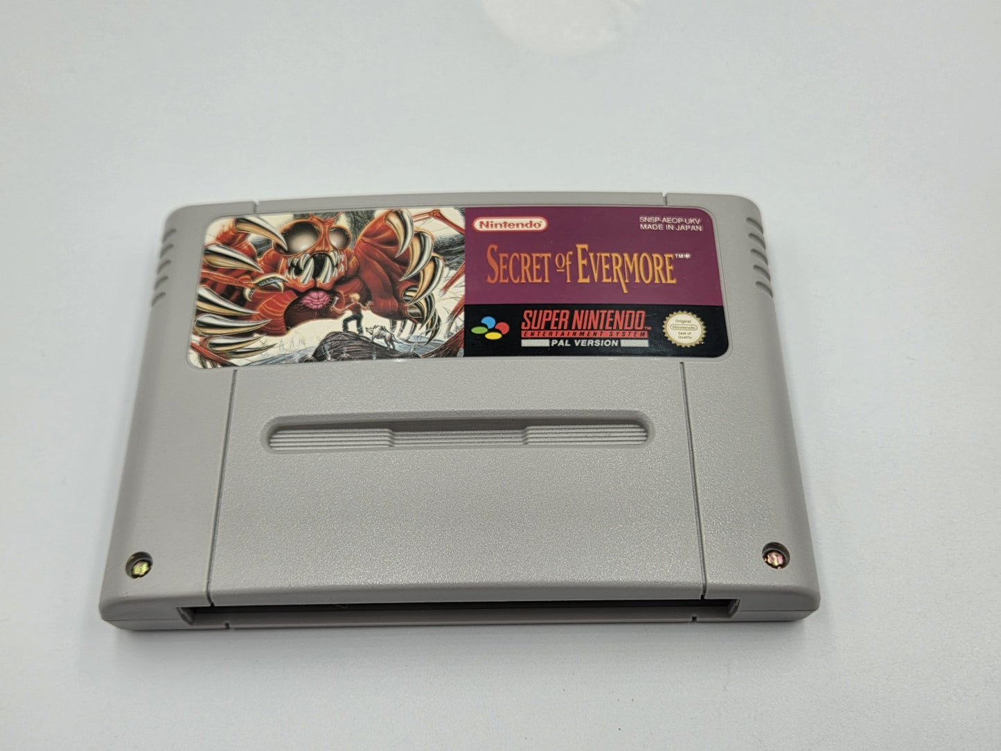 SNES Super Nintendo Secret of Evermore mit OVP und Anleitung + Poster UKV