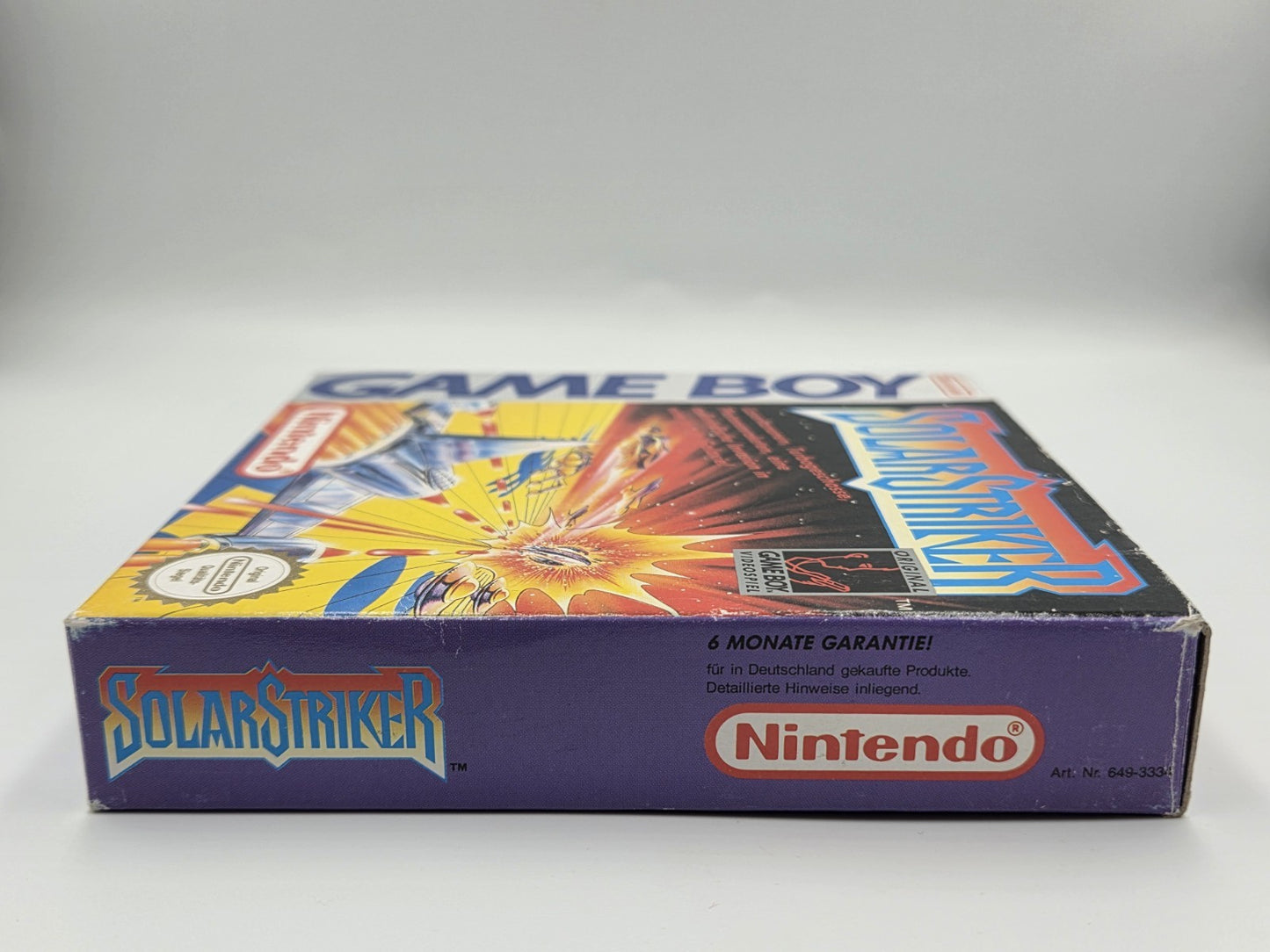 Nintendo Game Boy Classic Spiel SolarStriker mit OVP und Anleitung NOE