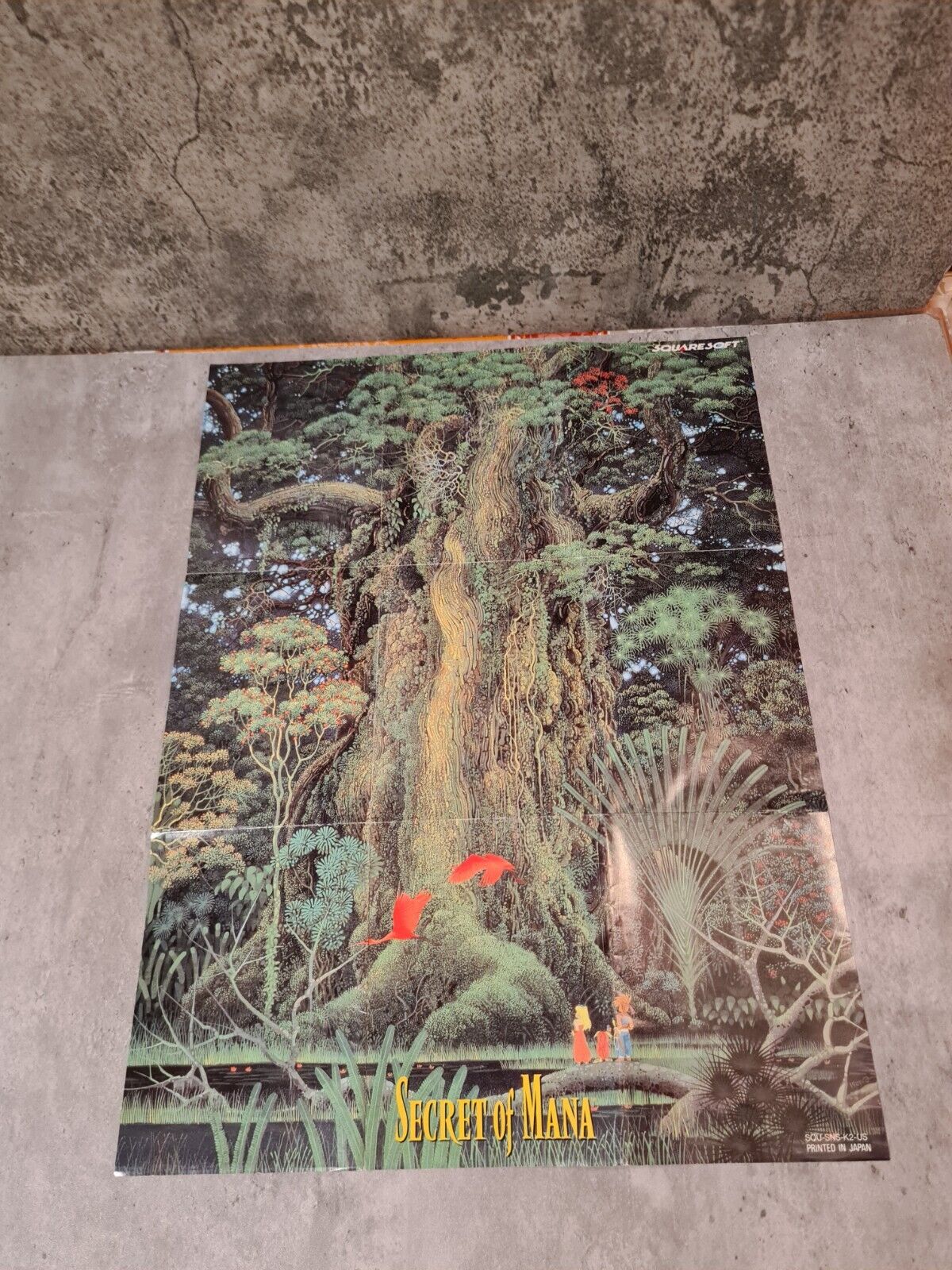 SNES Super Nintendo Secret of Mana mit OVP und Anleitung + Poster NTSC USA - T-Retro-Games