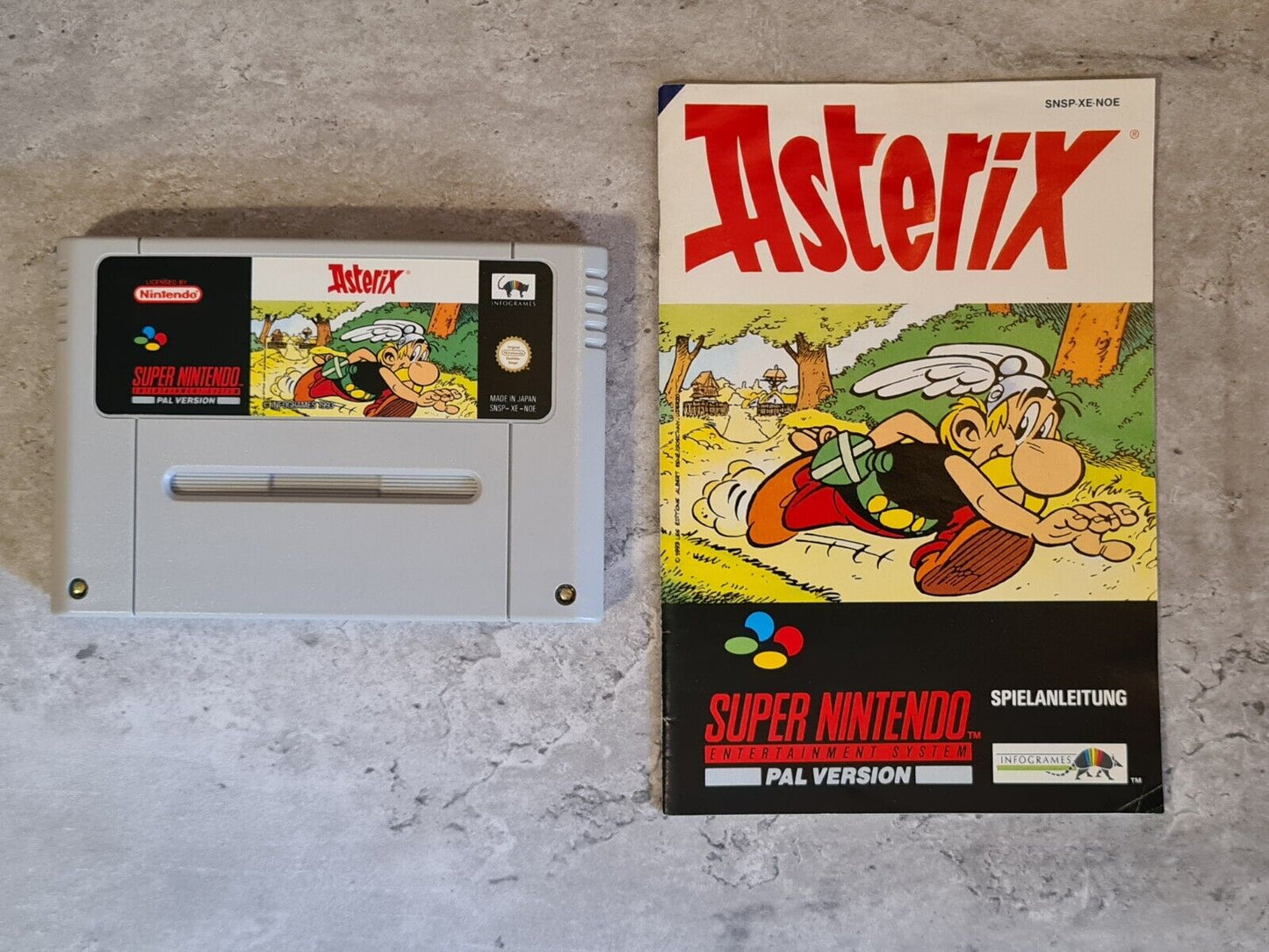 SNES Super Nintendo Asterix mit OVP und Anleitung NOE - T-Retro-Games