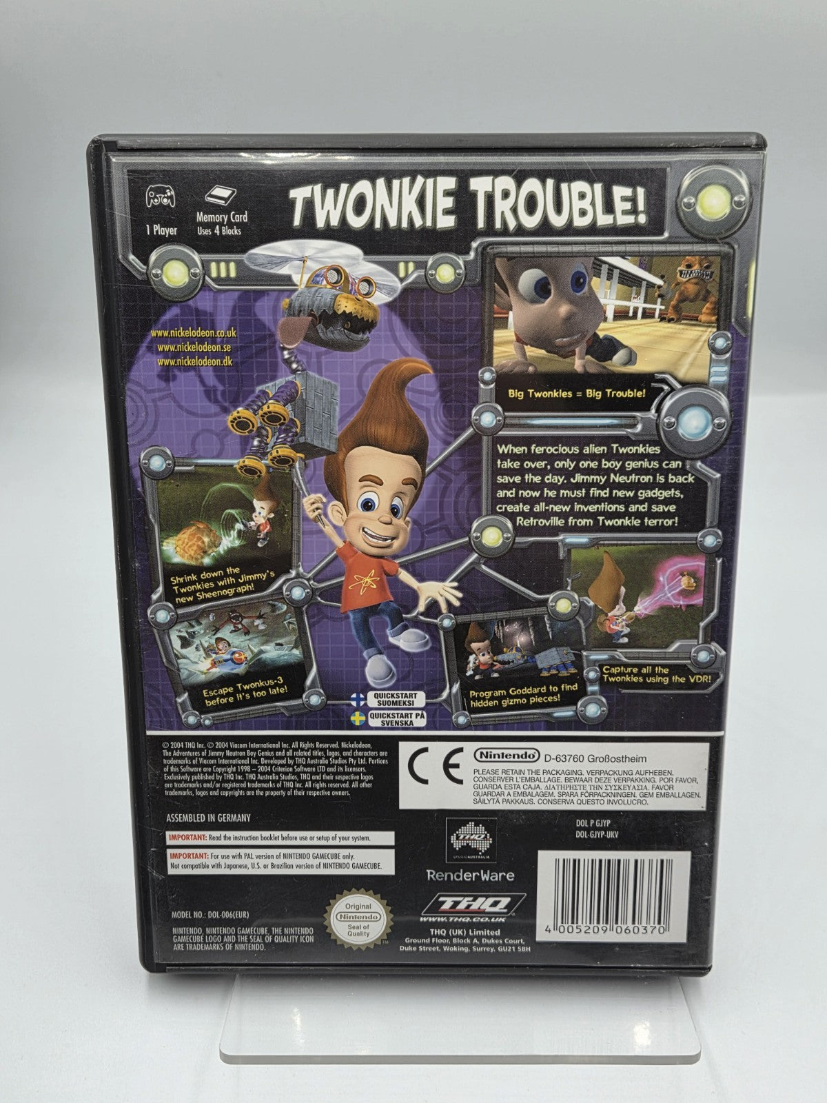 Nintendo GameCube Jimmy Neutron Attack Of The Twonkies mit OVP und Anleitung UKV