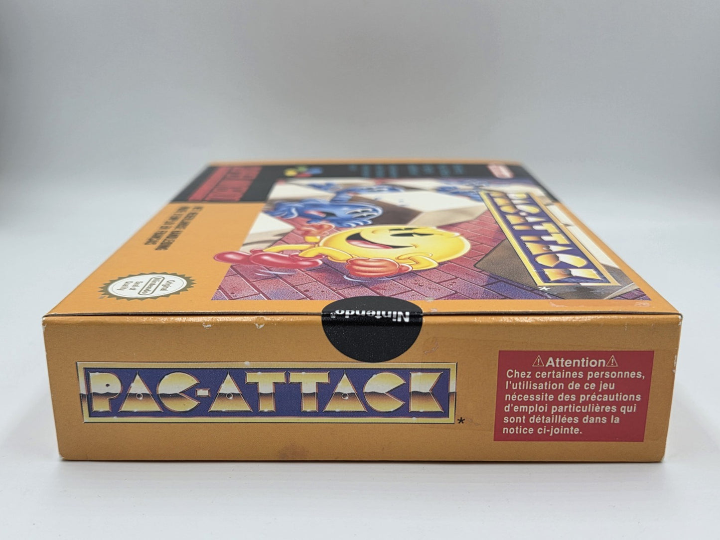SNES Super Nintendo Pac-Attack mit OVP und Anleitung FAH