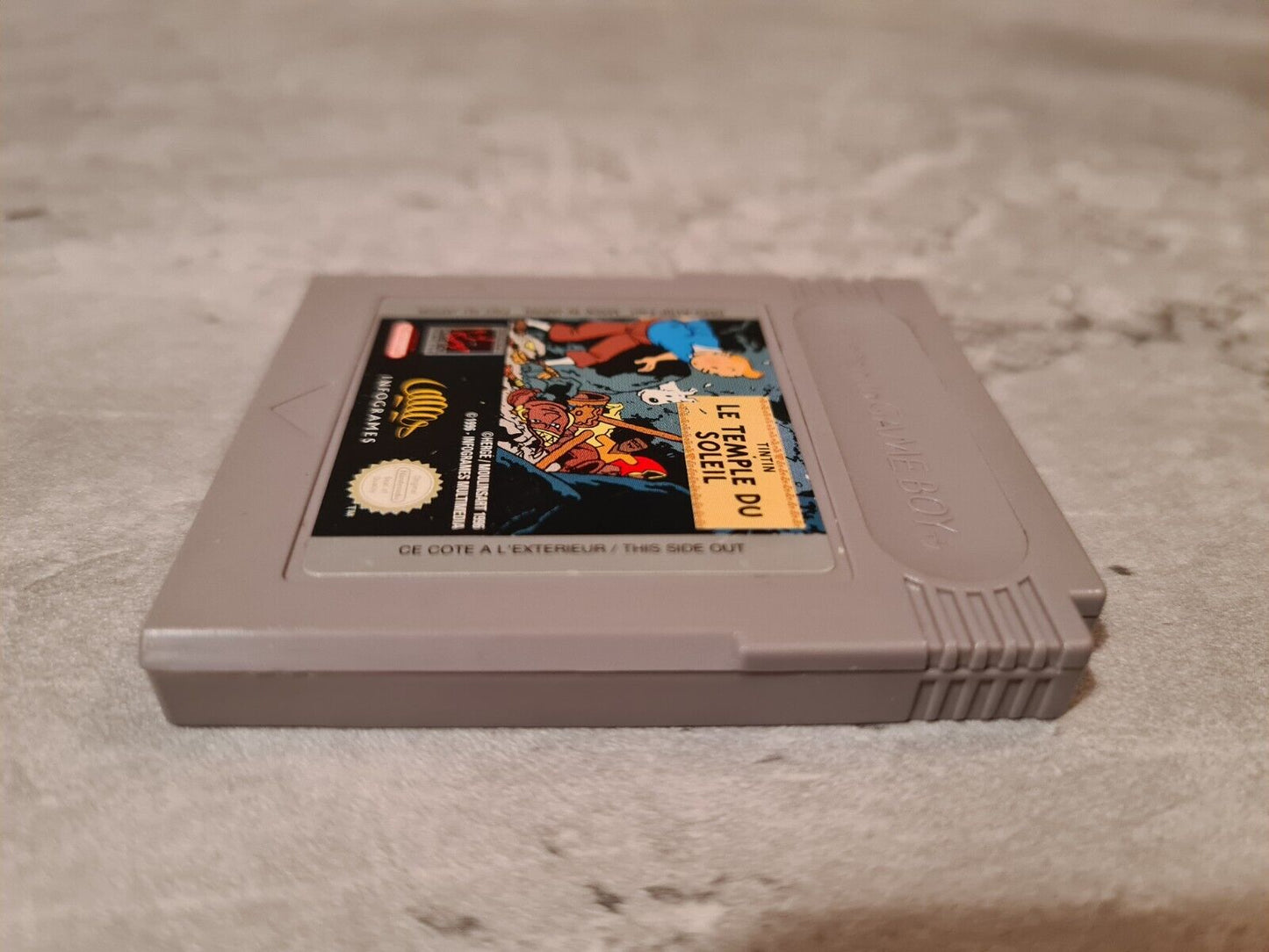 Nintendo Gameboy Classic Spiel TinTin Le Temple Du Soleil Modul FAH - T-Retro-Games