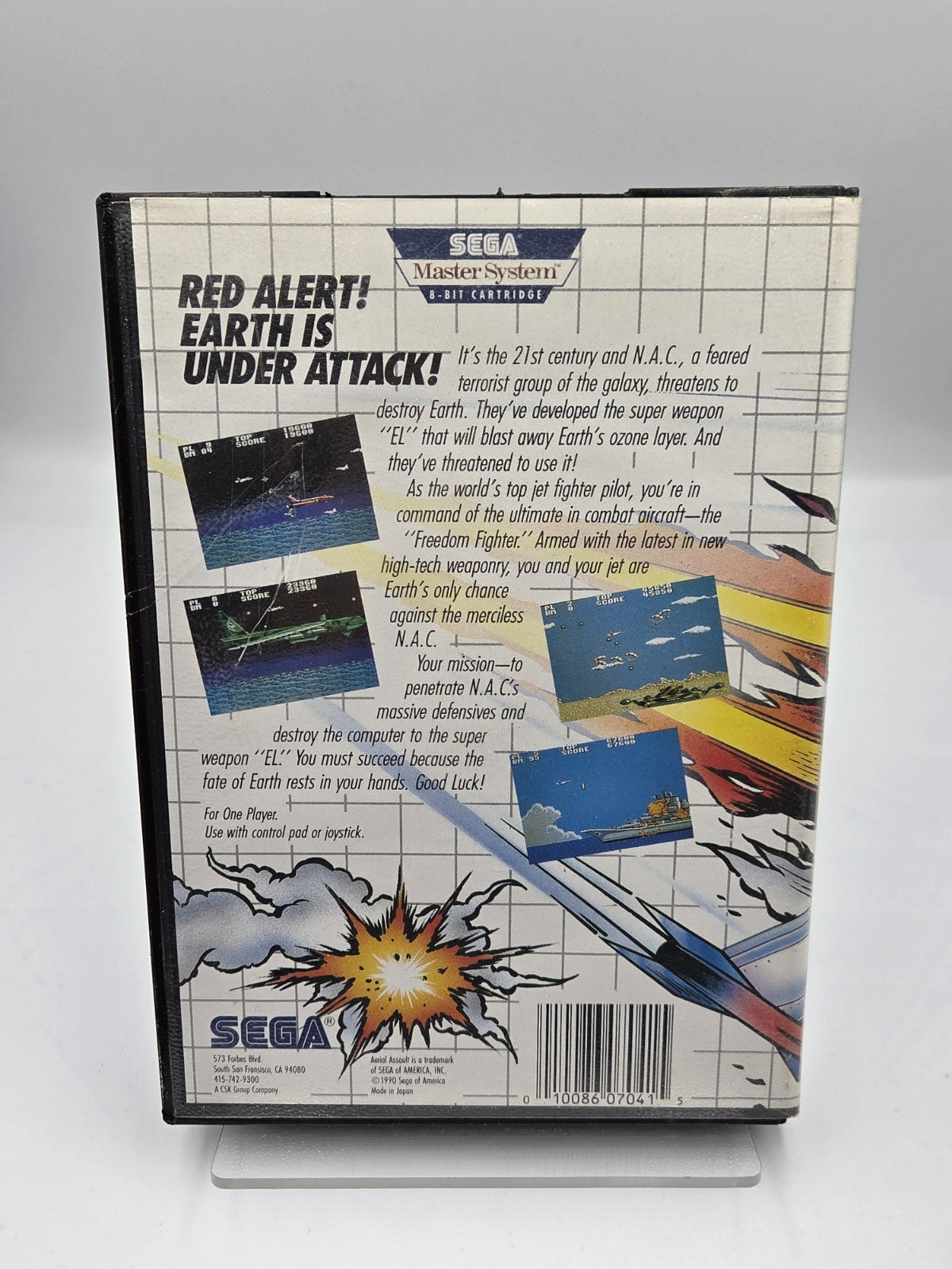 Sega Master System Aerial Assault mit OVP und Anleitung USA