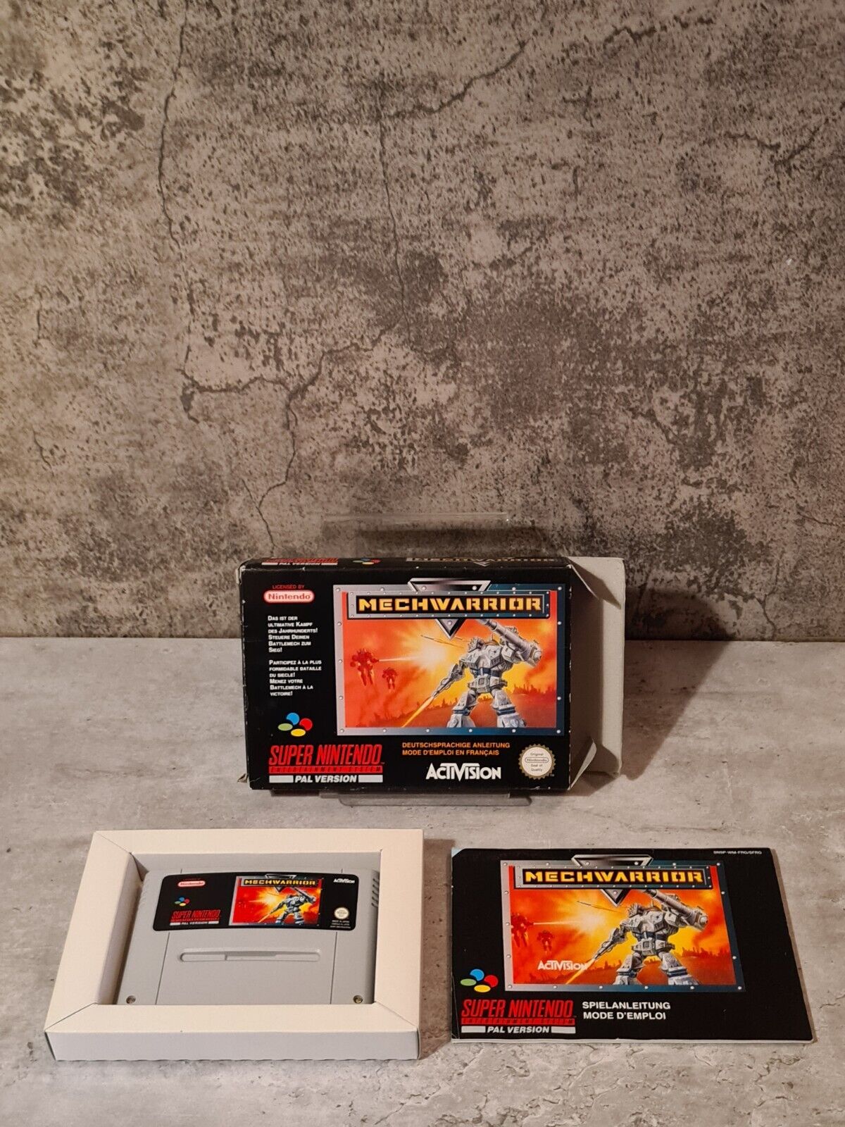 SNES Super Nintendo Mechwarrior mit OVP und Anleitung FRG/SFRG - T-Retro-Games