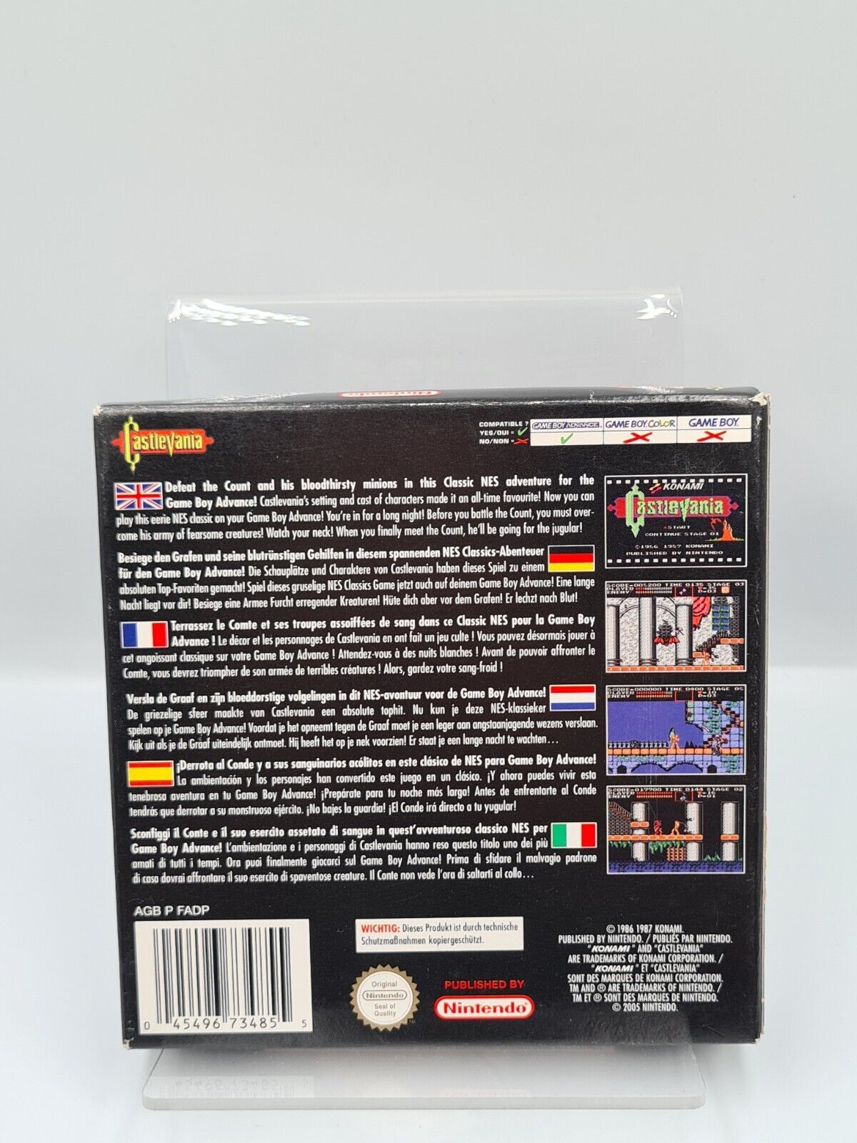 Nintendo Game Boy Advance NES Classics Castlevania mit OVP und Anleitung EUR - T-Retro-Games