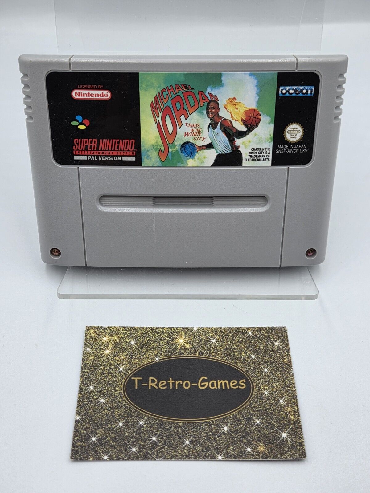SNES Super Nintendo Michael Jordan Chaos In The Windy City Modul UKV - T-Retro-Games