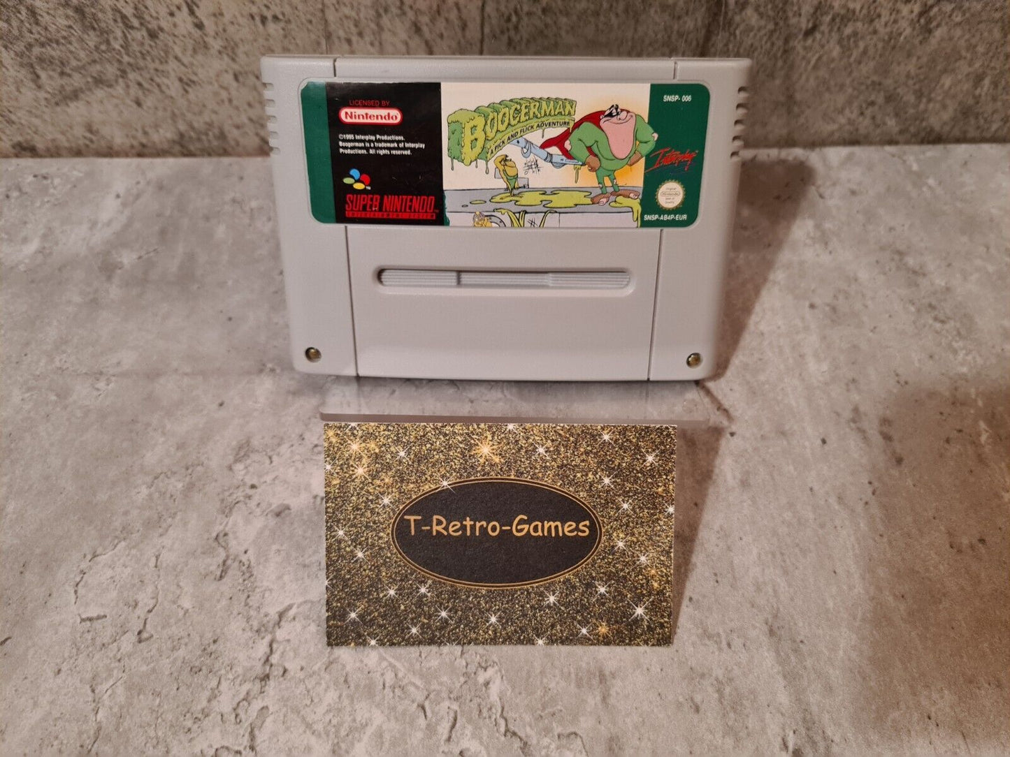 SNES Super Nintendo Boogerman A Pick and Flick Adventure Modul EUR - T-Retro-Games