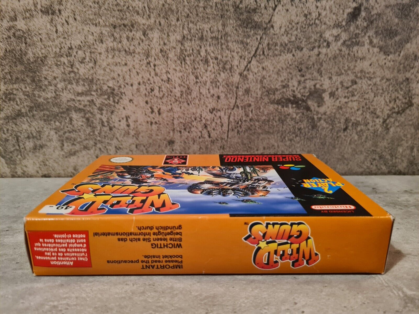 SNES Super Nintendo Wild Guns mit OVP und Anleitung EUR