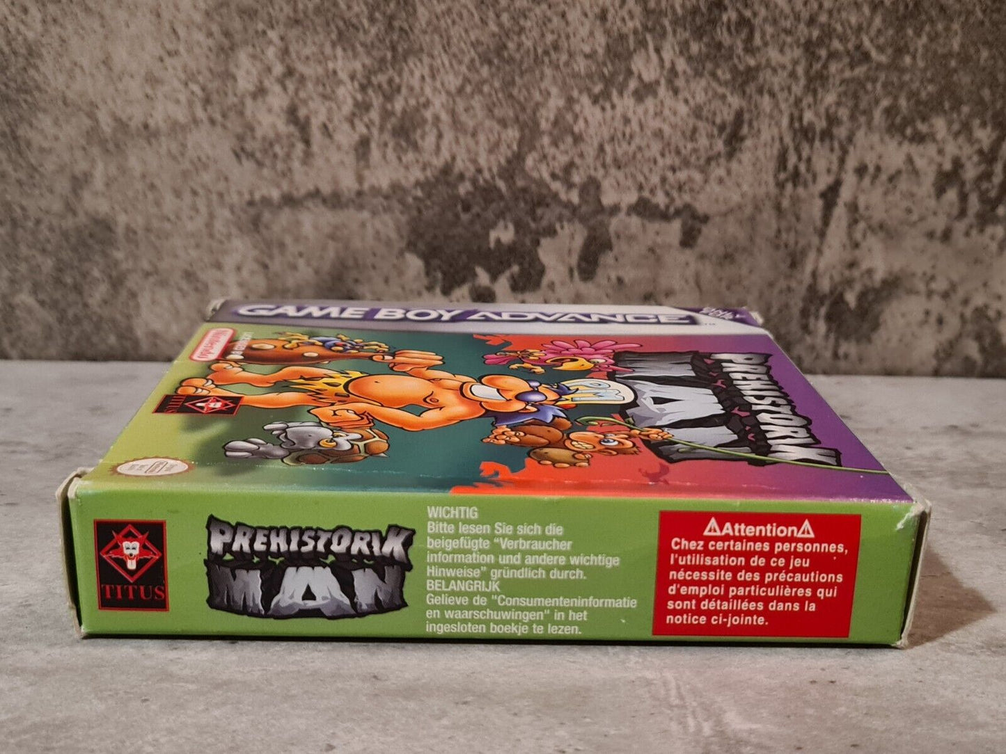 Nintendo Game Boy Advance Prehistorik Man mit OVP und Anleitung EUR - T-Retro-Games