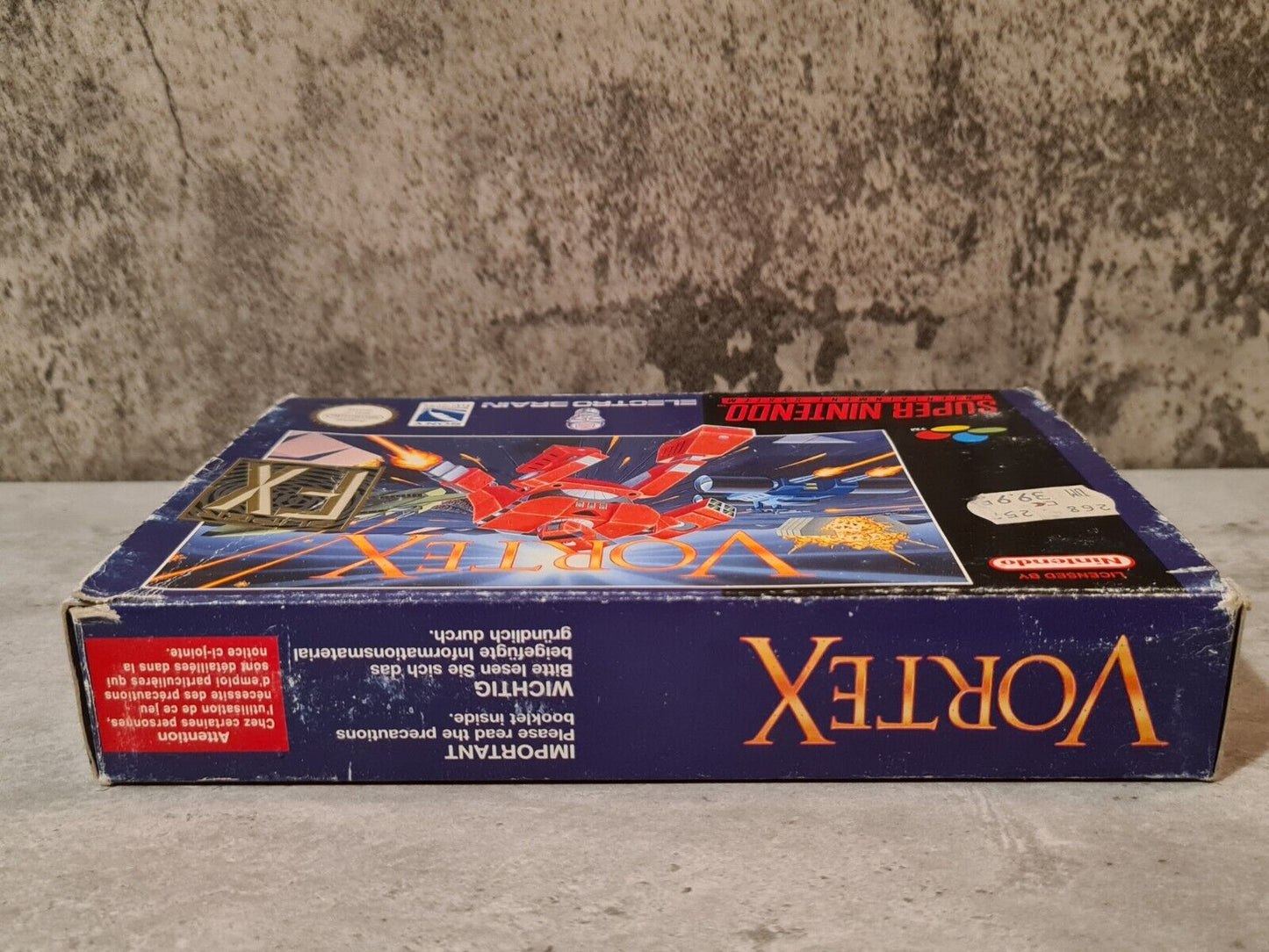 SNES Super Nintendo Vortex mit OVP und Anleitung EUR - T-Retro-Games