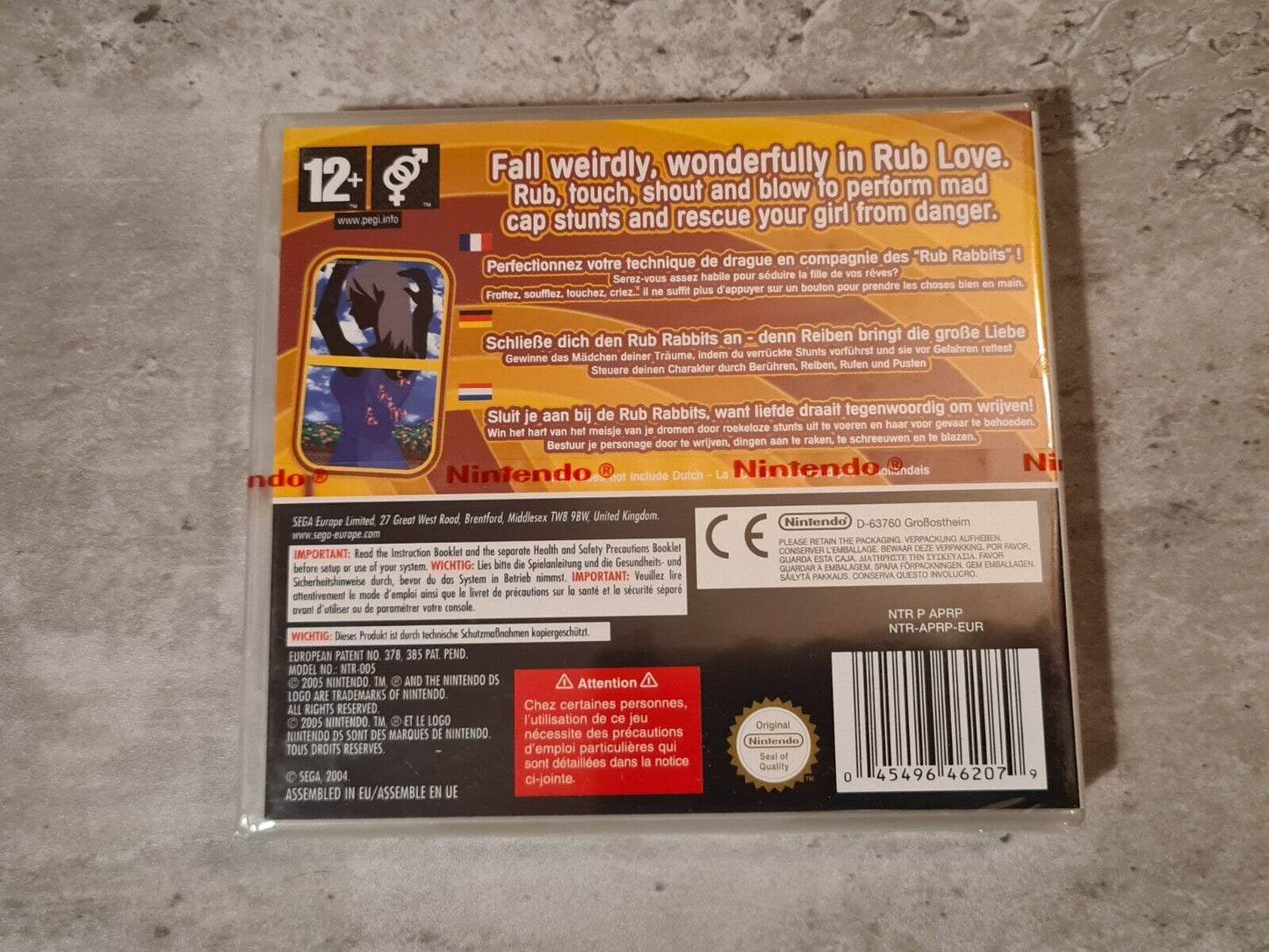 Nintendo DS Project Rub EUR Sealed Neu New Red Strip - T-Retro-Games