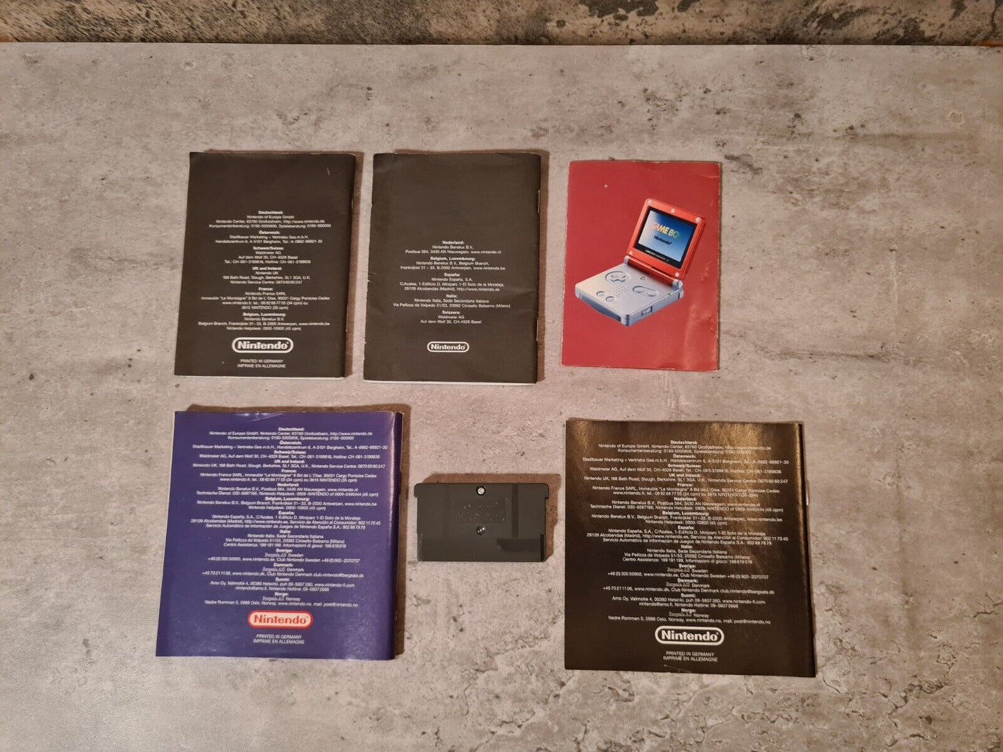 Game Boy Advance SP Mario Limited Edition Pak OVP Konsole Console AGS-001 - T-Retro-Games