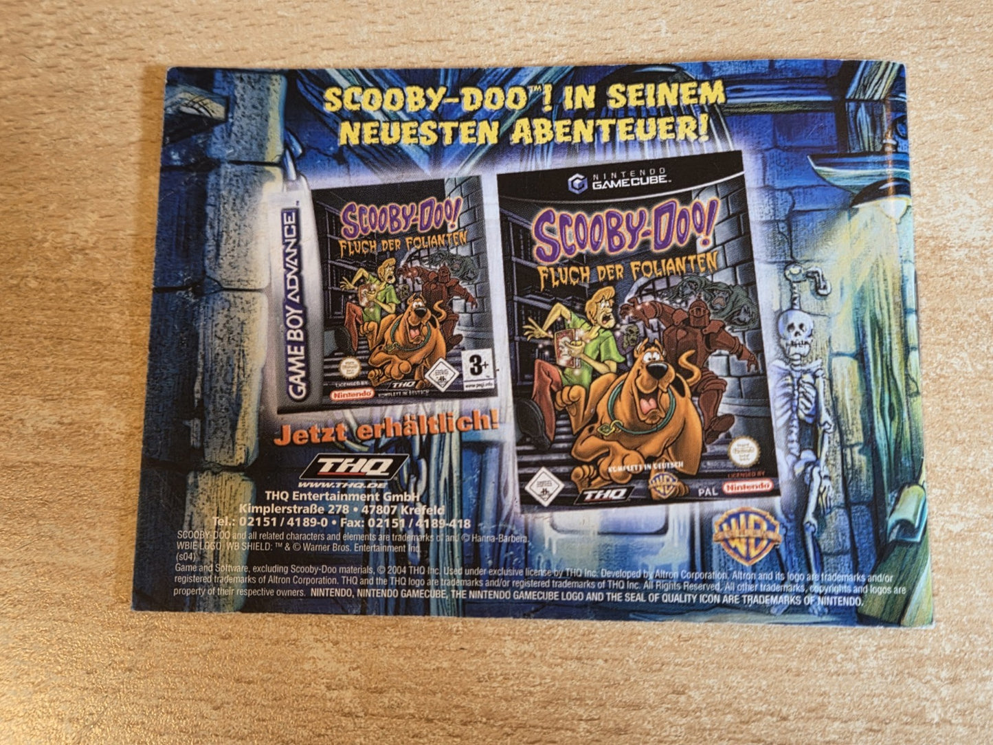 Nintendo Game Boy Advance Scooby Doo 2 Die Monster Sind Los Spielanleitung NOE