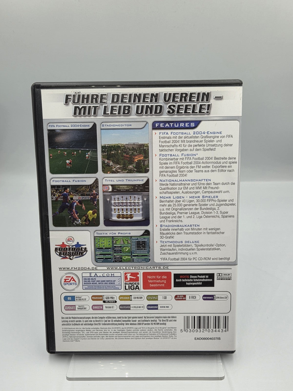 PC-CD Rom Spiel Fussball Manager 2004