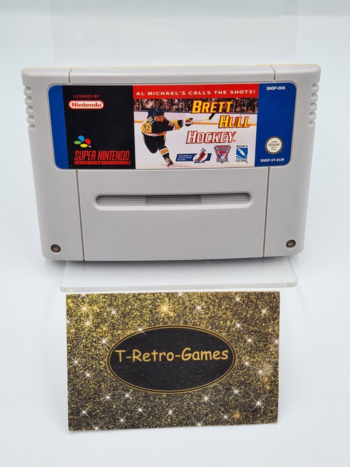 SNES Super Nintendo Brett Hull Hockey Modul EUR - T-Retro-Games