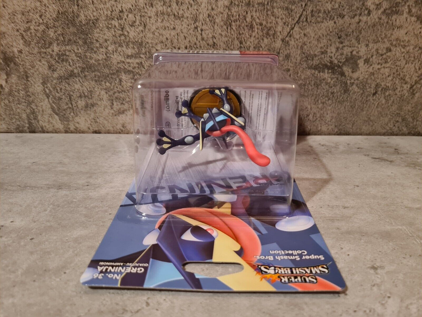 Amiibo Sammlerfigur Super Smash Bros. Collection Greninja NO. 36 Neu New Sealed - T-Retro-Games