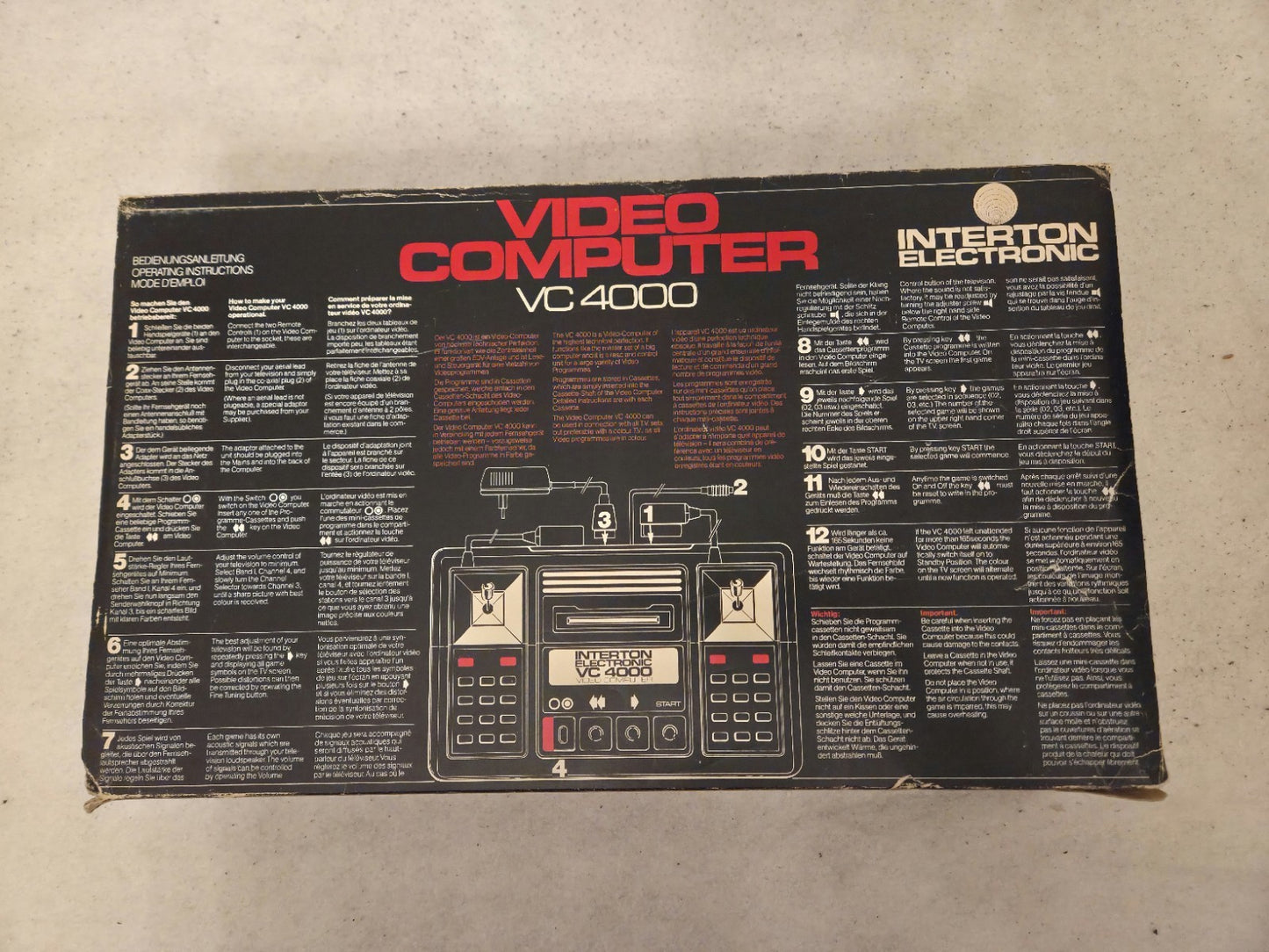 Video Computer VC 4000 Konsole Console OVP